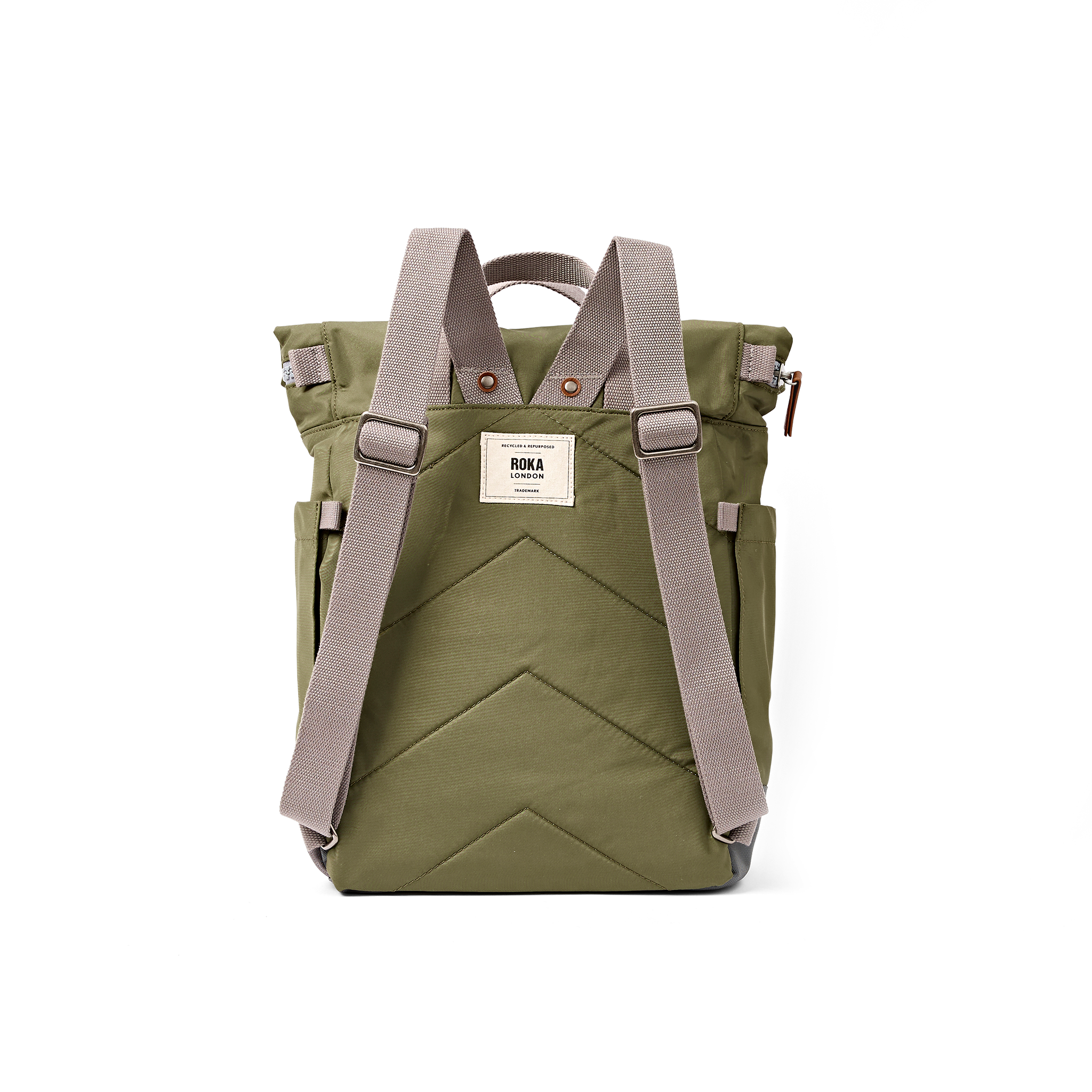 Roka London Bayswater ryggsekk chive 14,6 liter paraplylomme