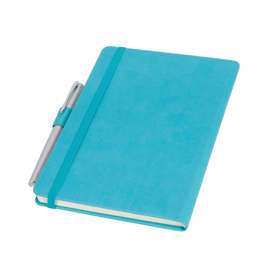 Shugon PU Notebook notatbok A5 smaragd blå linjert