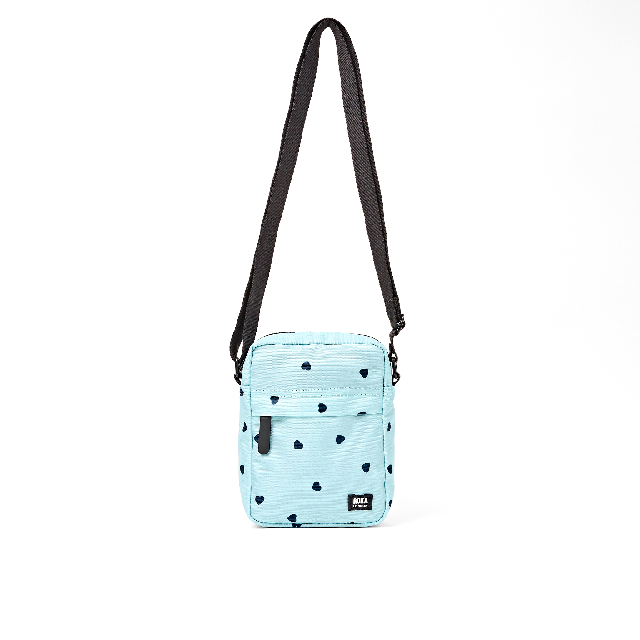 Roka London Bond Pocket skulderveske heart print small 1,5 liter