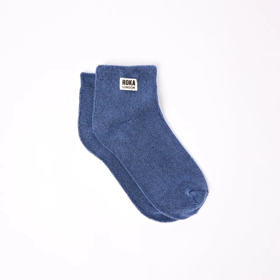 Roka London Watford sokker Coastal Blue økologisk bomull