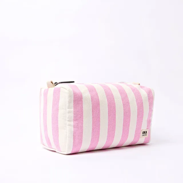 Roka London Maygrove Sherbet Stripe toalettmappe small 4,8 l