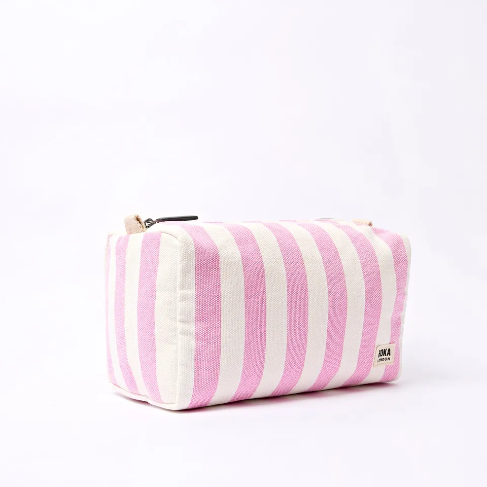 Roka London Maygrove Sherbet Stripe toalettmappe small 4,8 l