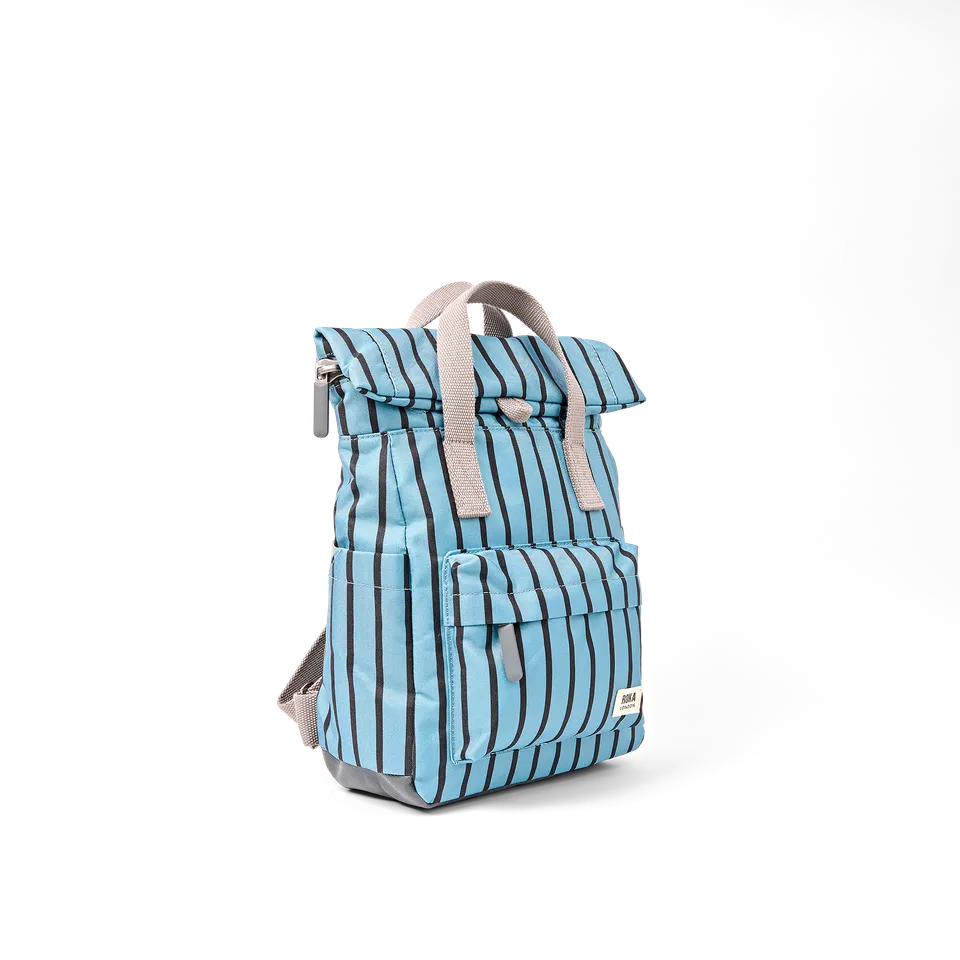 Roka London Canfield Roll Top ryggsekk Blue Stripe Medium