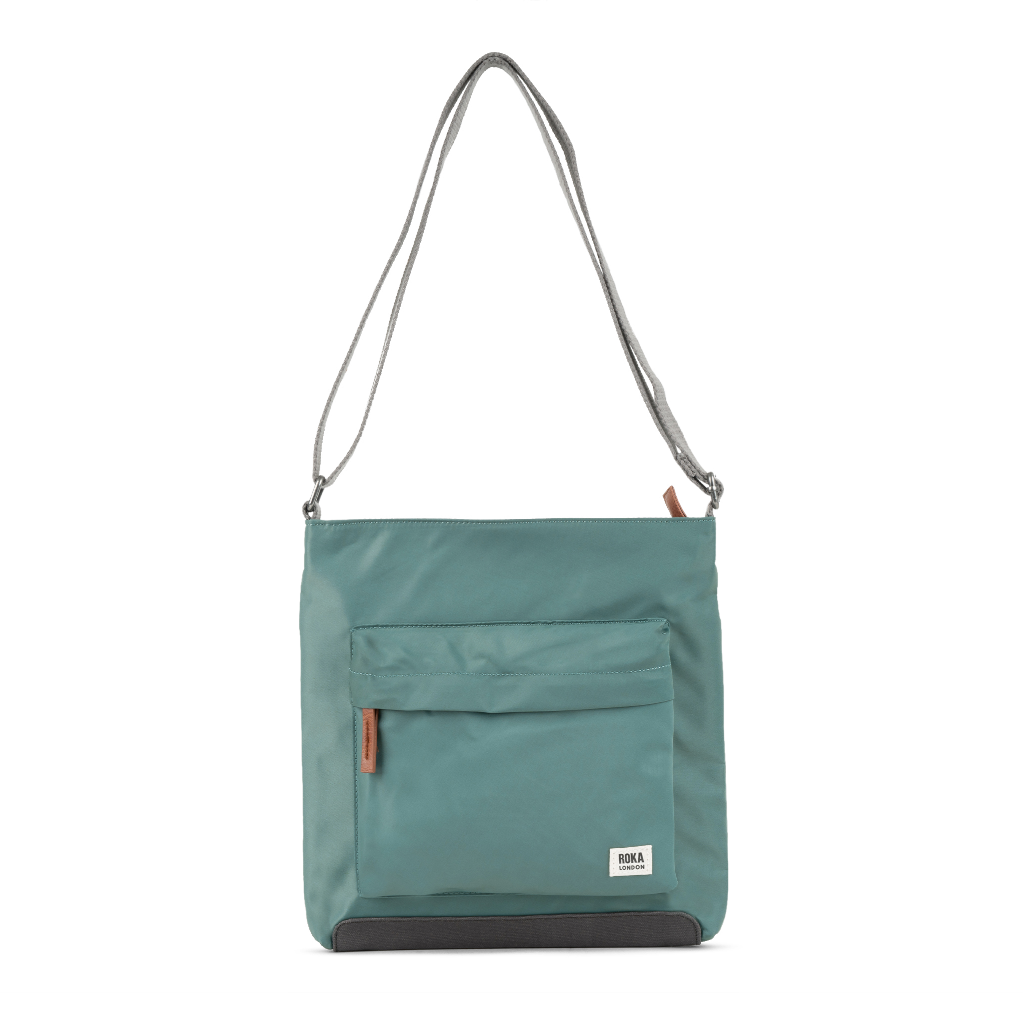 Roka London Kennington crossbody skulderveske medium salvie værbestandig