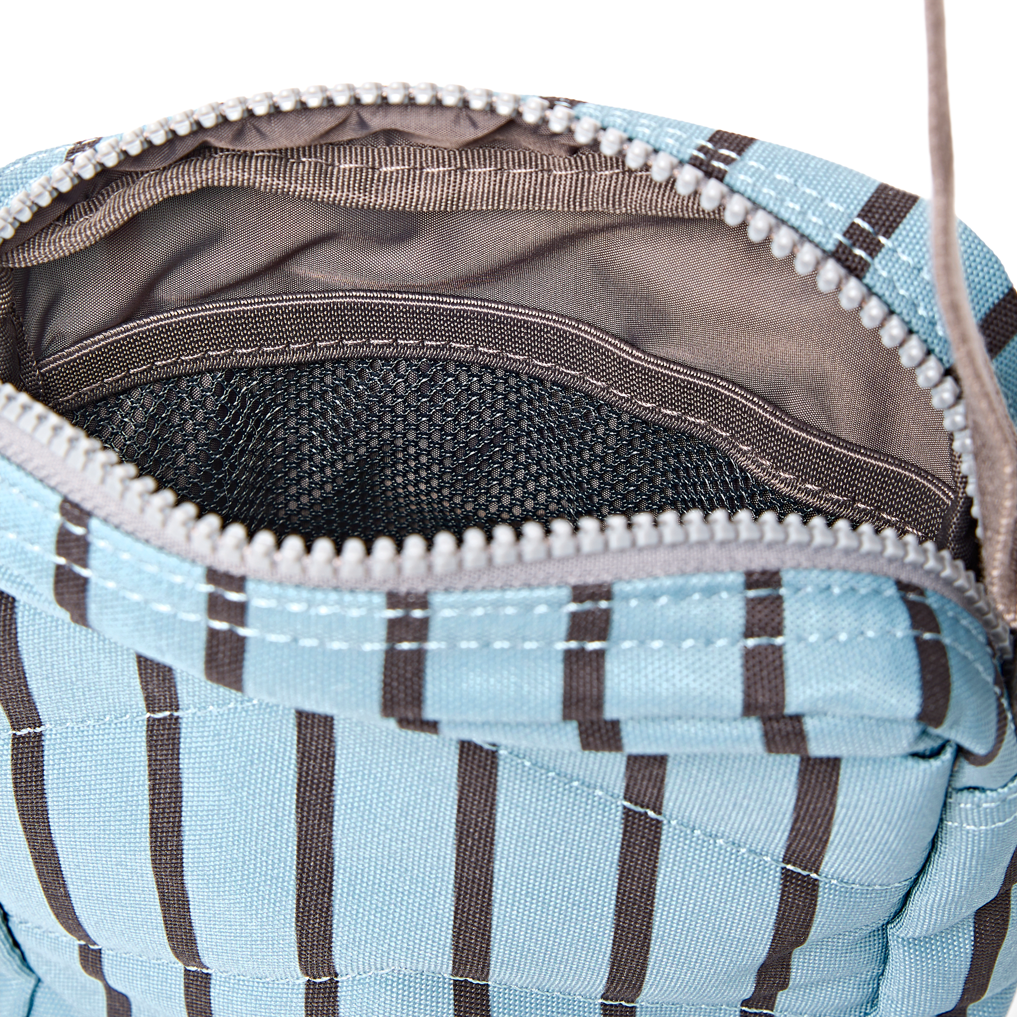 Roka London Bond skulderveske small blå stripe vanntett