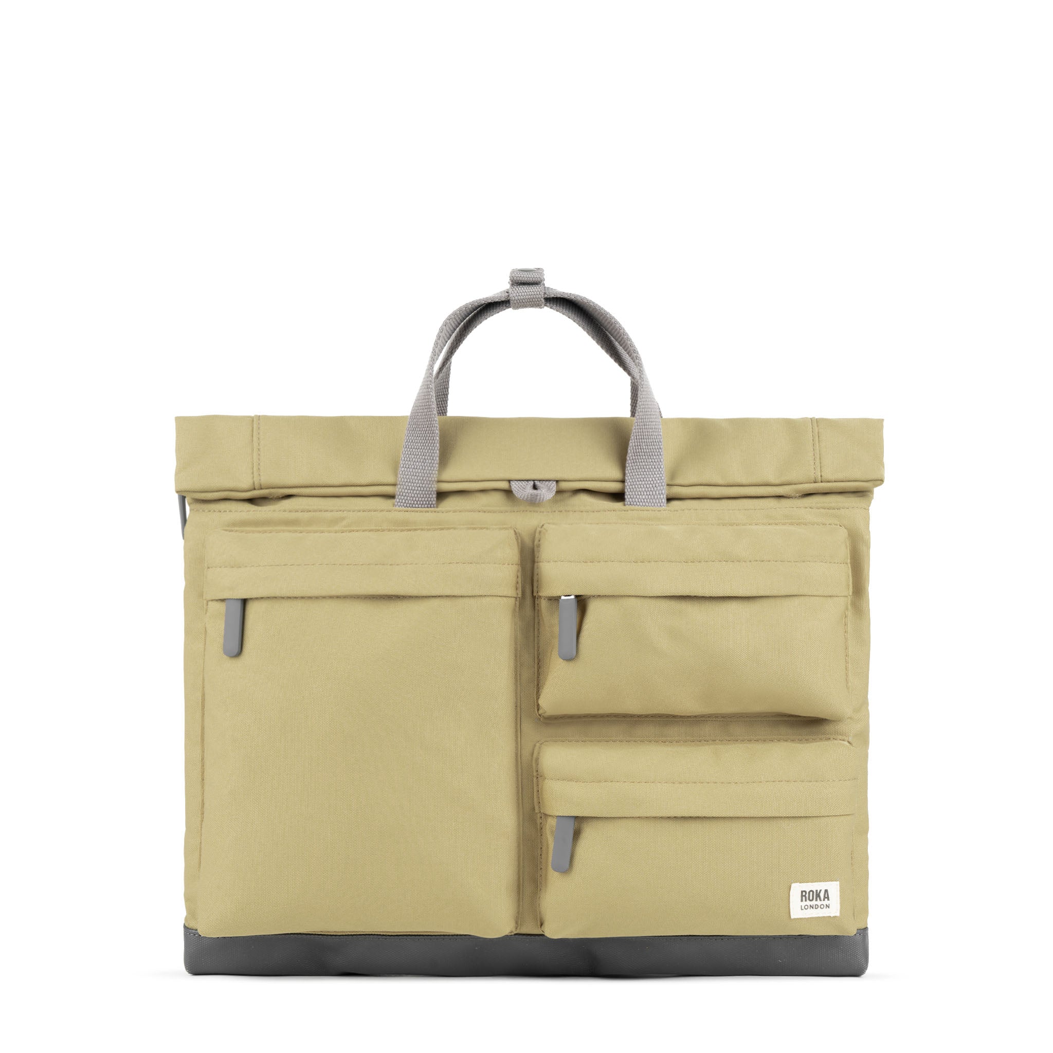 Roka London Blackfriars jobbag Large Khaki PC-veske 4,2 liter