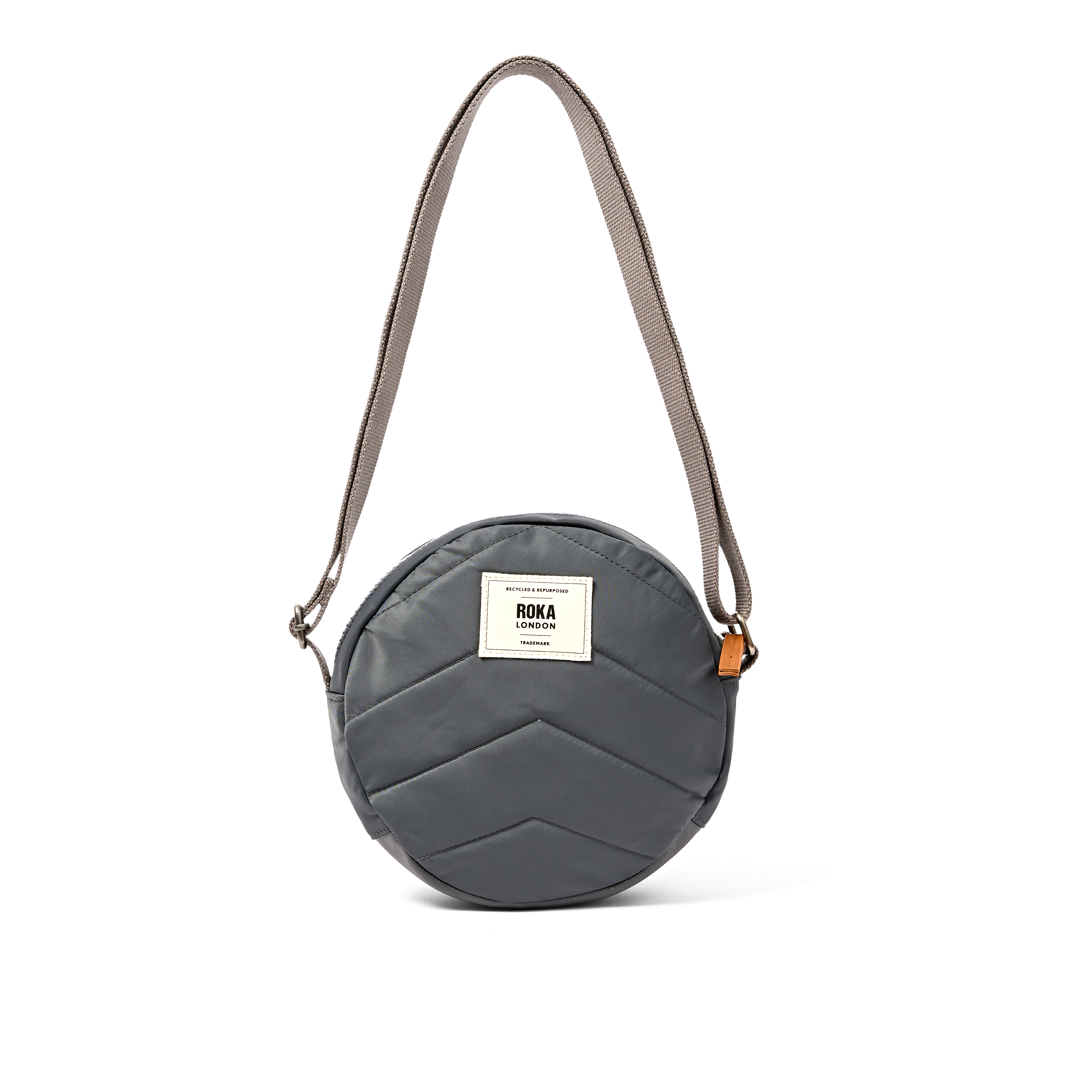 Roka London Paddington skulderveske Small Beluga rund 4,1 liter