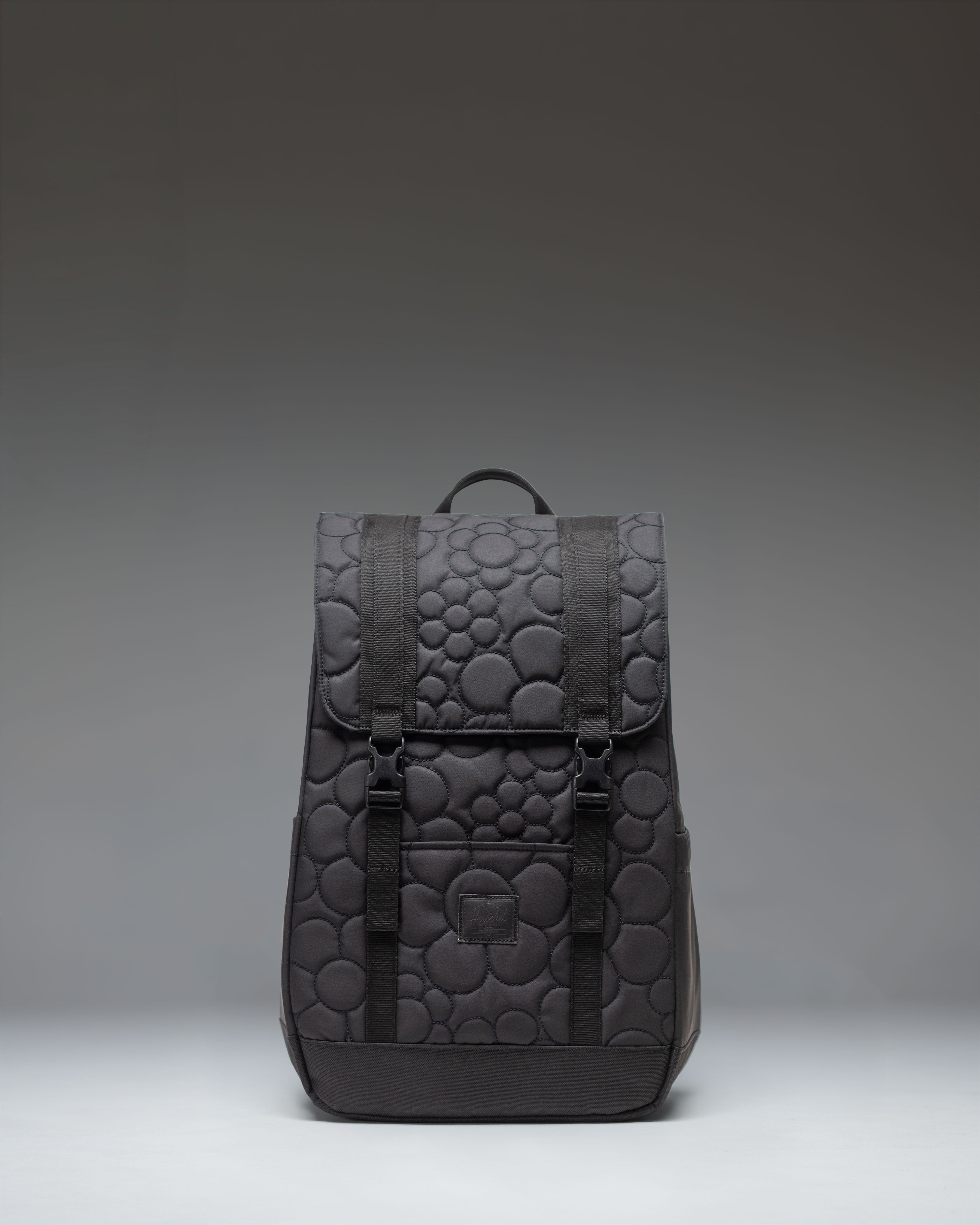 Herschel Retreat Small ryggsekk svart quiltet