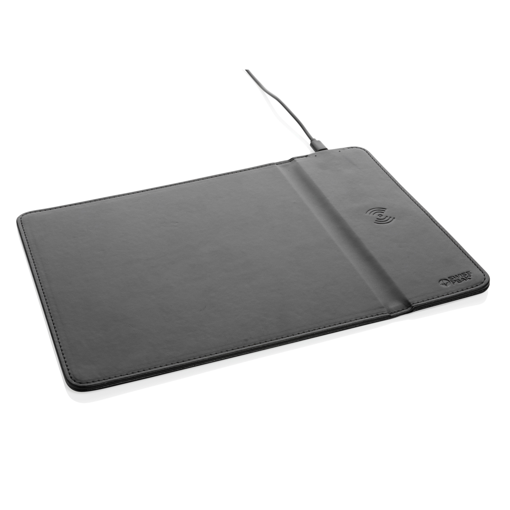 Swiss Peak 10W musematte trådløs lading svart resirkulert