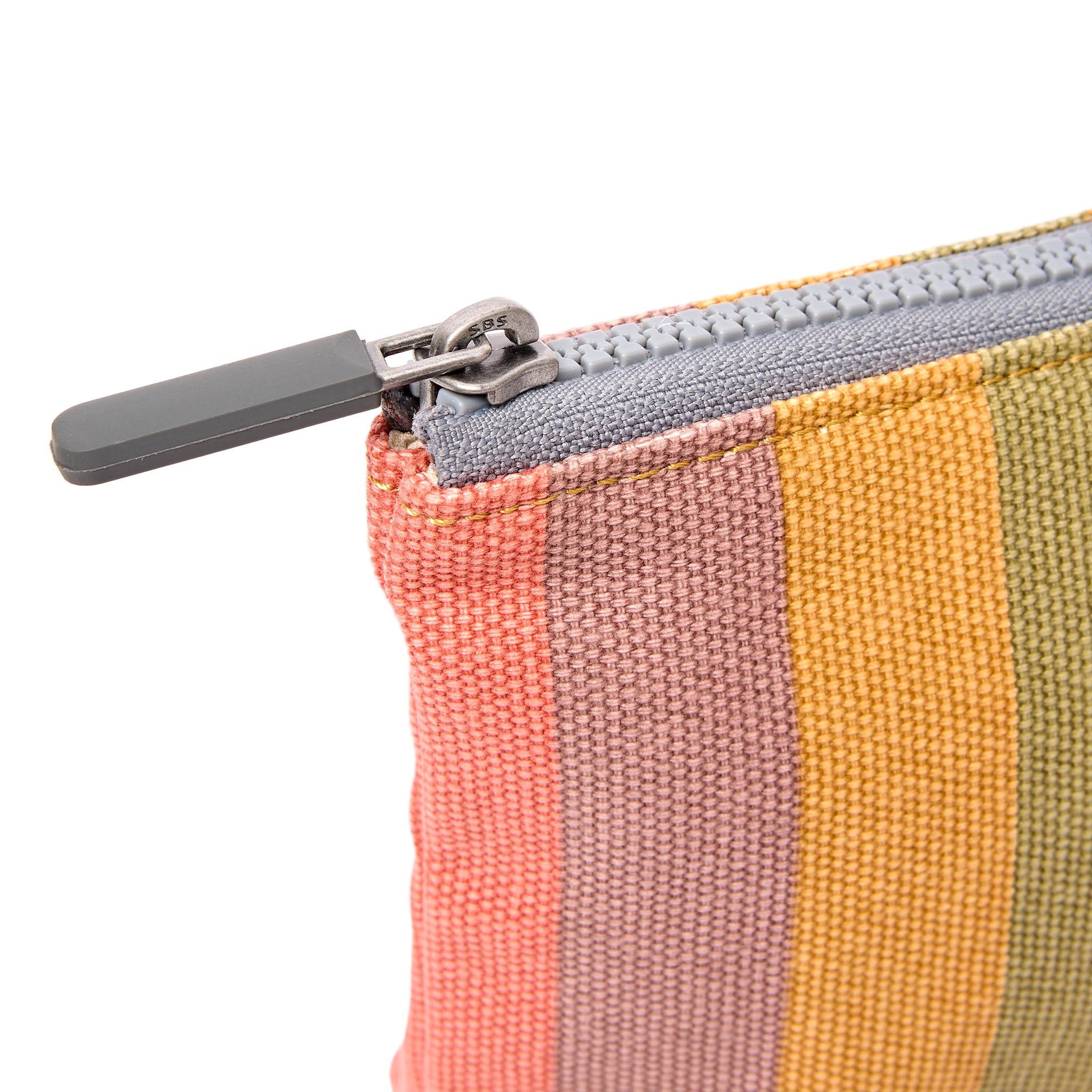 Roka London Maida Vale Faded Multi Stripe sminkepung small 1,2 liter