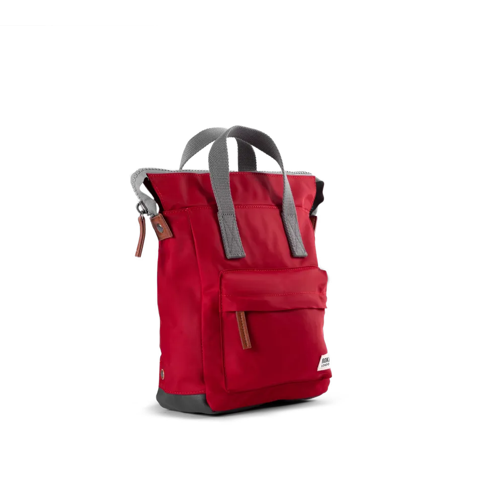 Roka London Bantry Cranberry ryggsekk resirkulert 14 liter