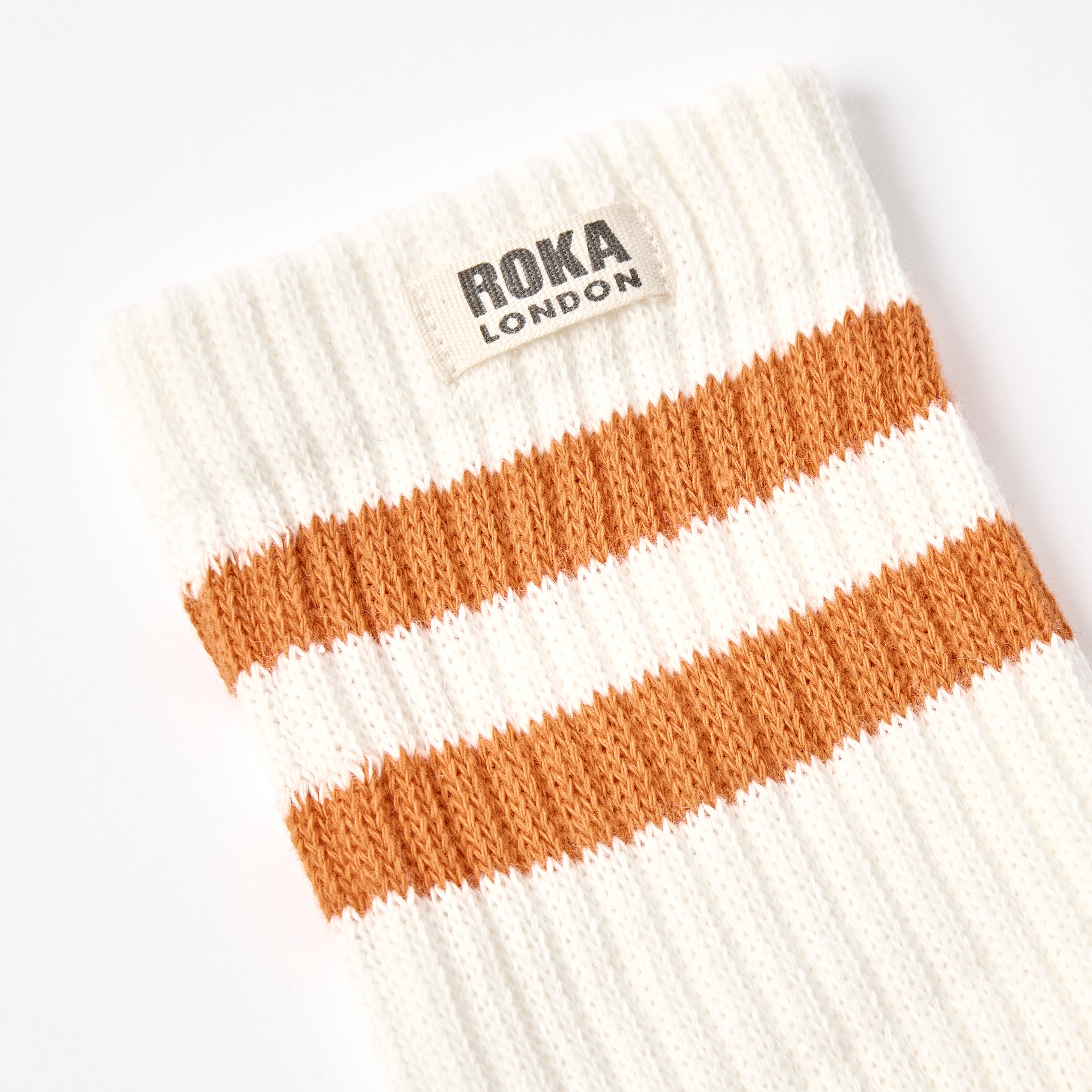 Roka London Windsor herresokker Burnt Orange 40-48 bomull