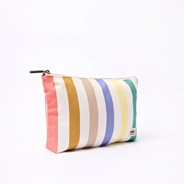 Roka London Maida Vale pouch pastel stripe small 1,2 liter