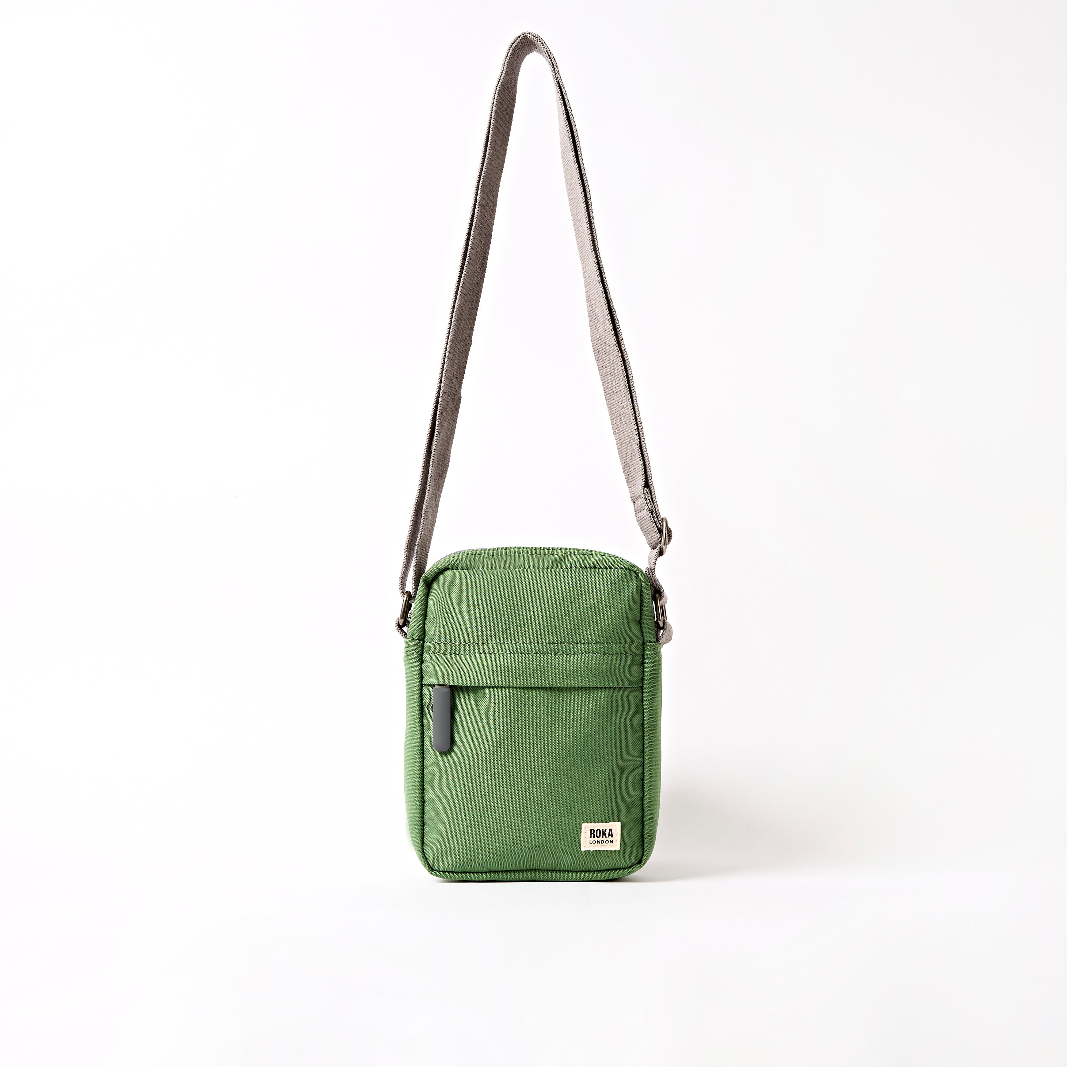 Roka London Bond Pocket Crossbody skulderveske Artichoke Small