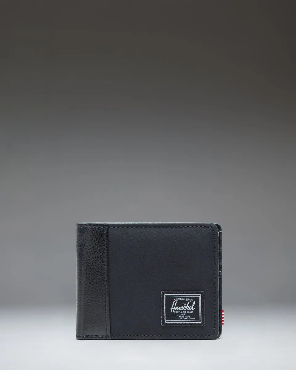 Herschel Hank lommebok twill svart/grå