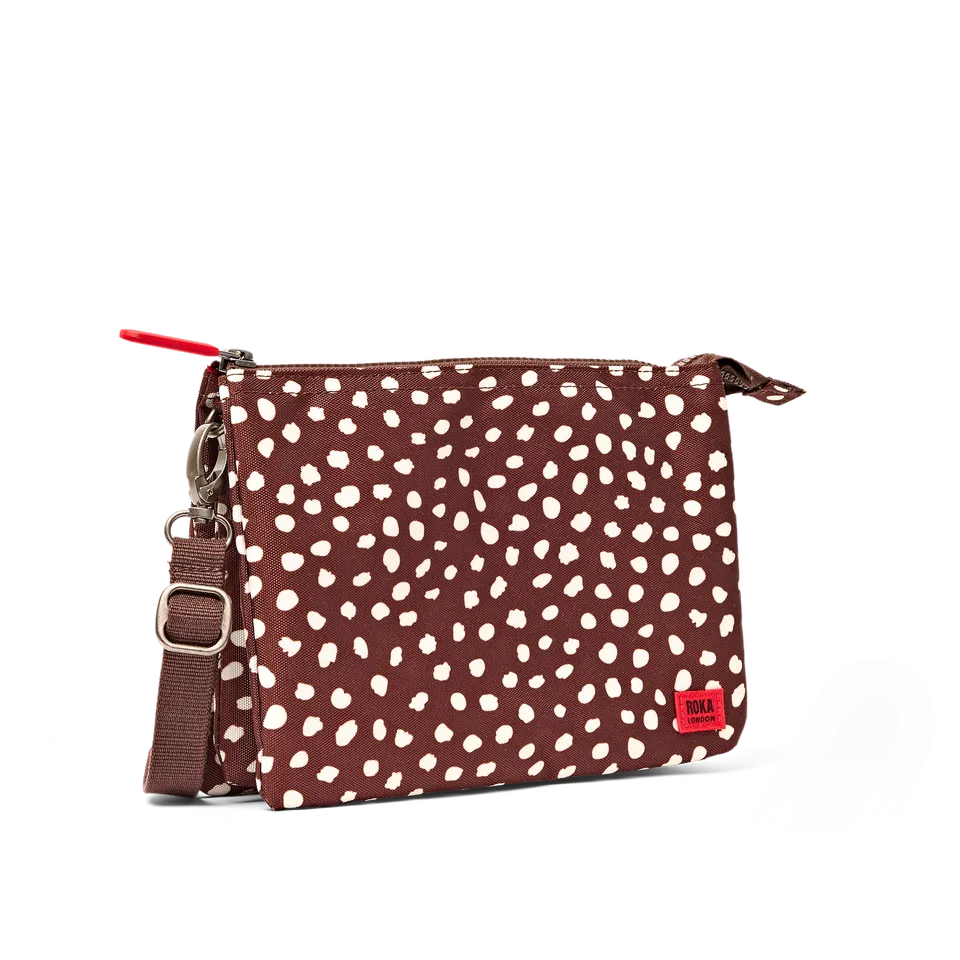 Roka London Carnaby XL crossbody brown dot 0,5 liter