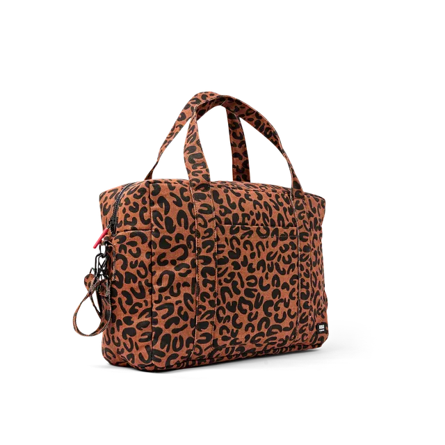Roka London Somerset skulderveske Large scarlet leopard vanntett