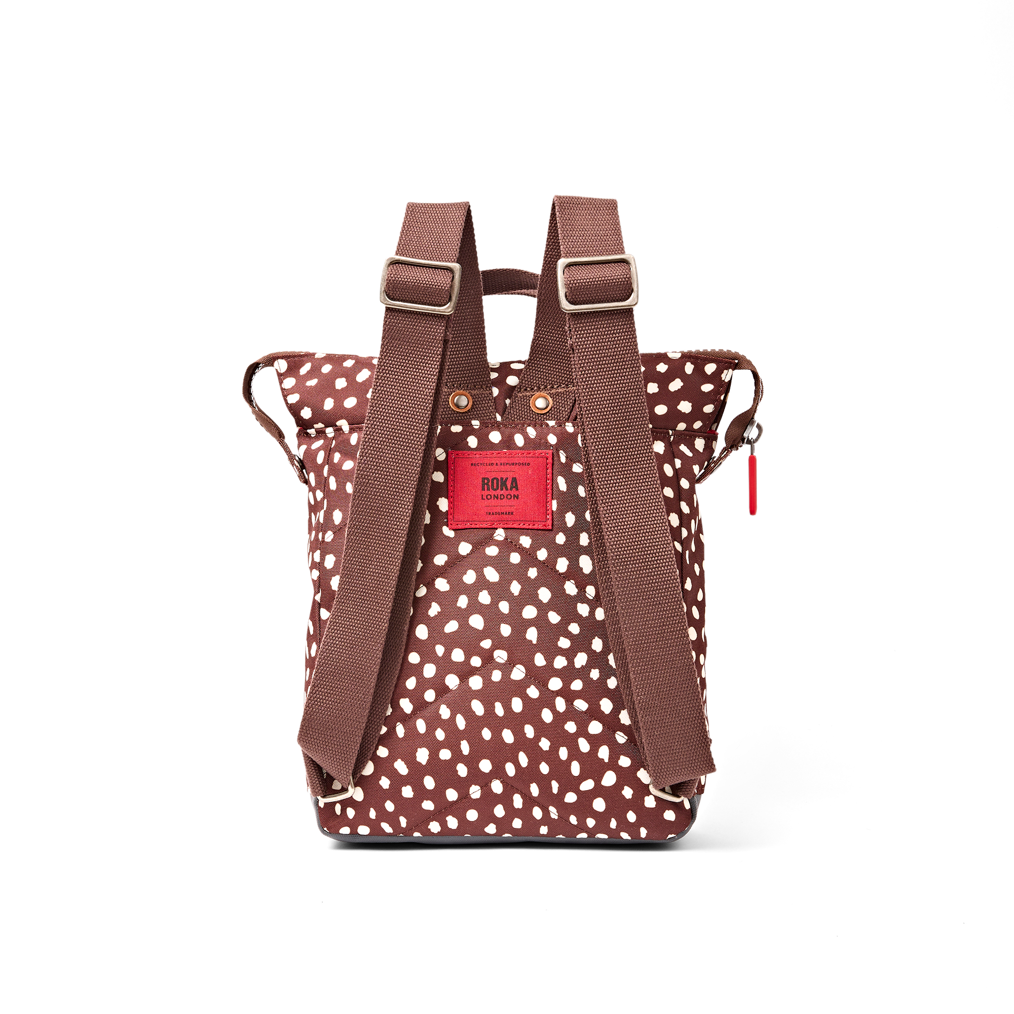 Roka London Bantry Brown Dot ryggsekk small 7 liter