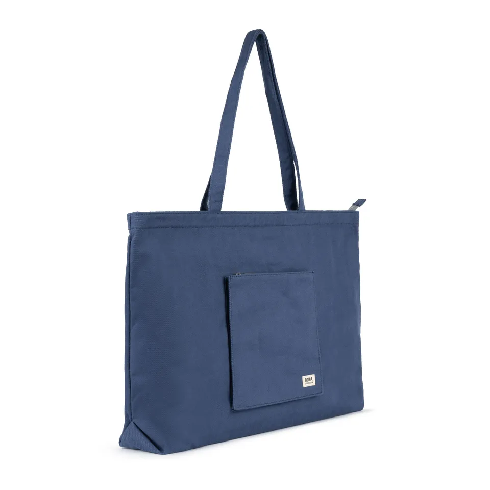 Roka London Portobello Large toteveske Indigo 19 liter