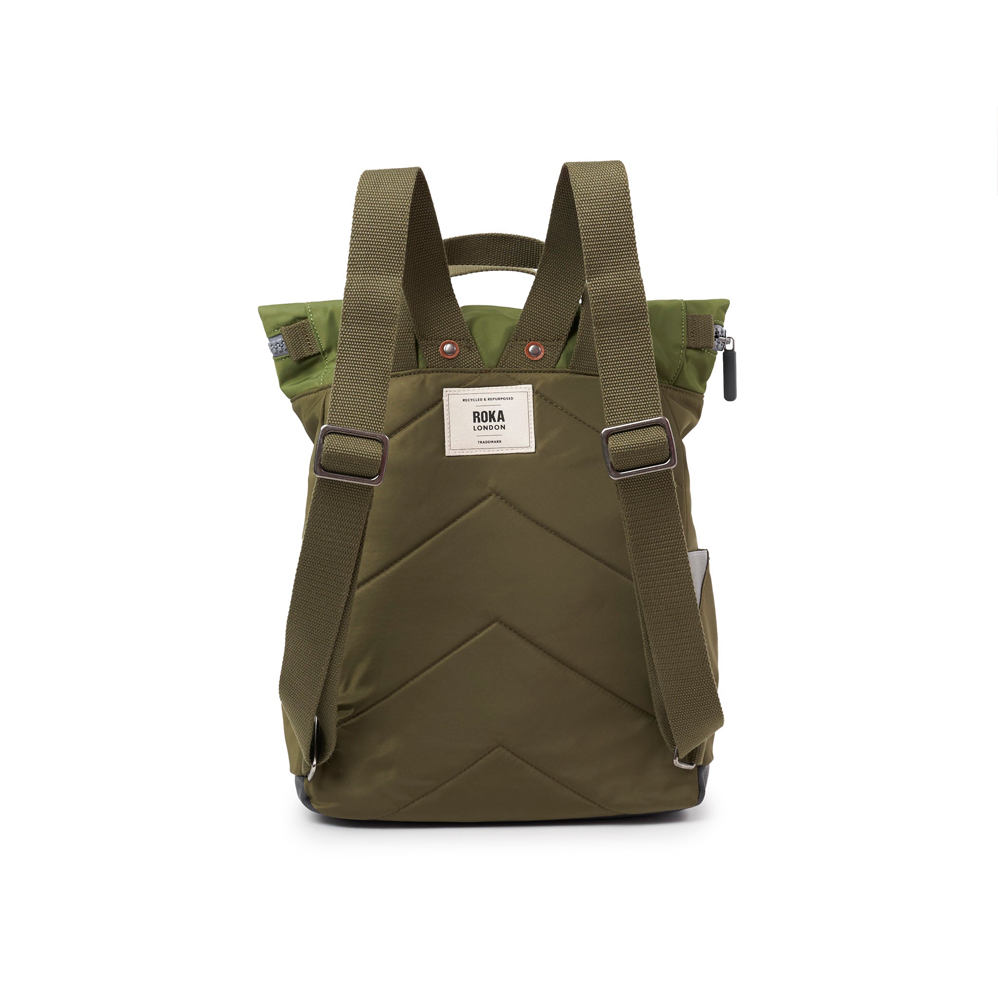 Roka London Canfield Roll Top ryggsekk Military Tonal Medium