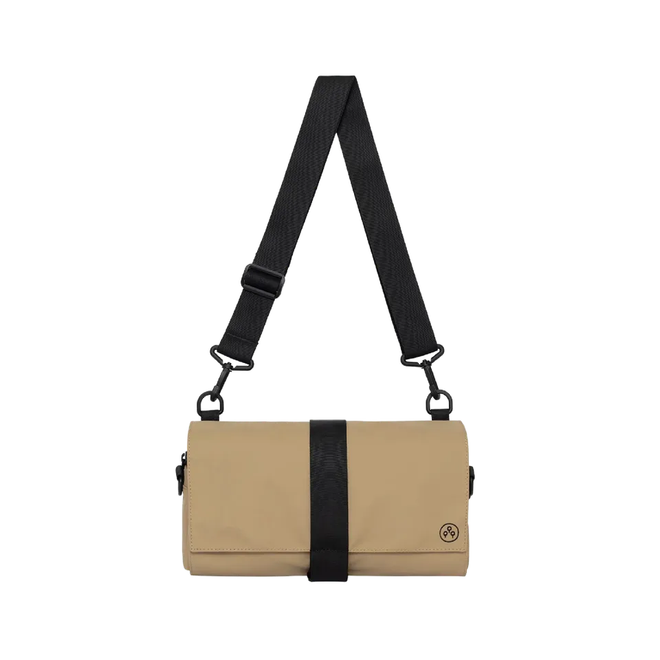 KIWEE Triangle Sling skulderveske Tan 3 liter vannavvisende