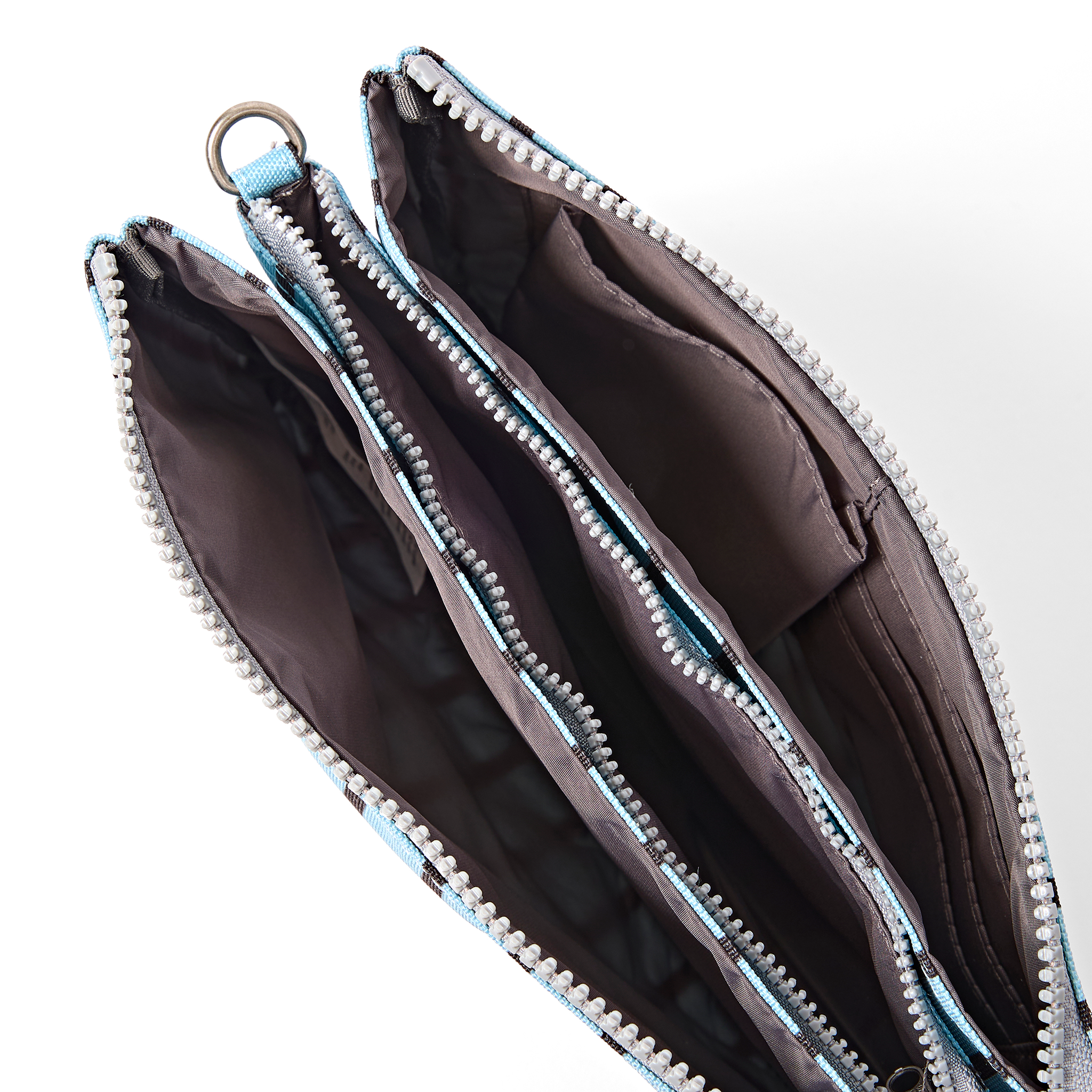 Roka London Carnaby XL crossbody-veske Blue Stripe 0,5 liter