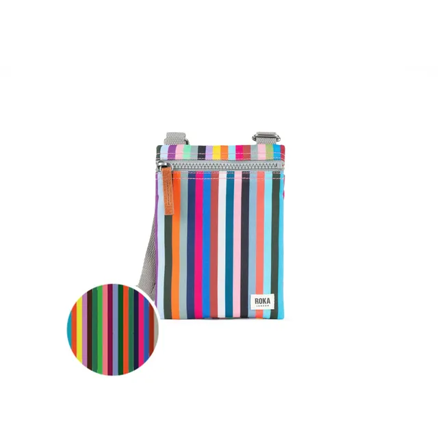 Roka London Chelsea XS mobilveske Multi Stripe 85 g