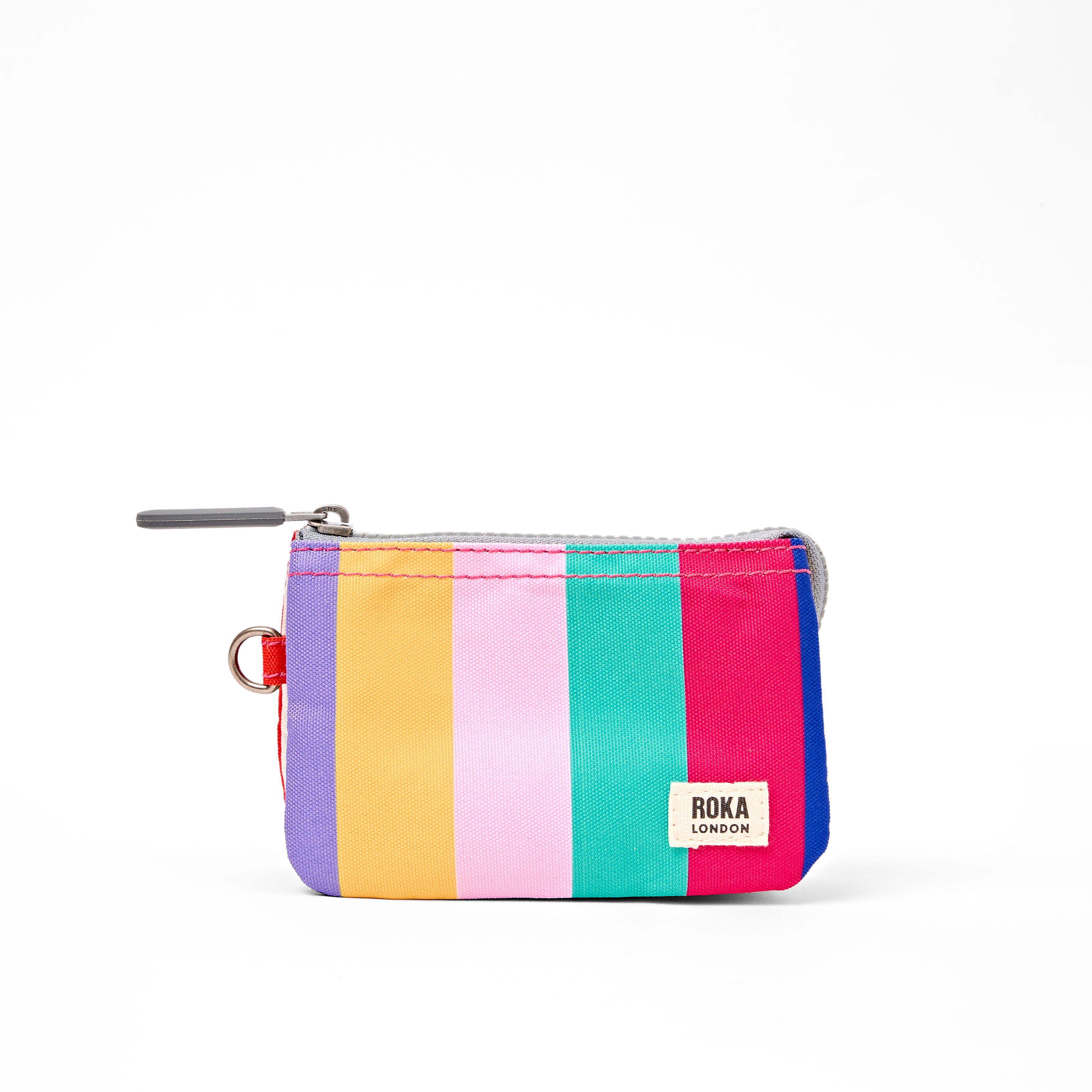 Roka London Carnaby Wallet lommebok Small Wide Multi Stripe værbestandig