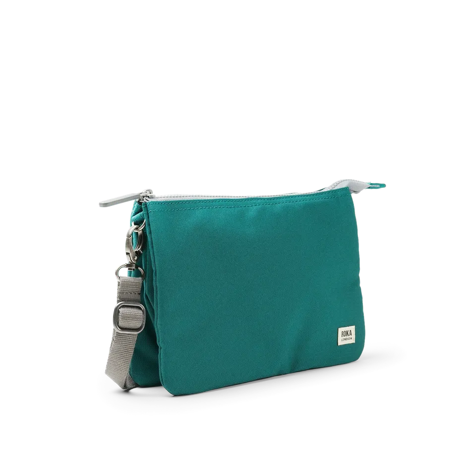 Roka London Carnaby Teal lommebokveske XL 0,5 liter