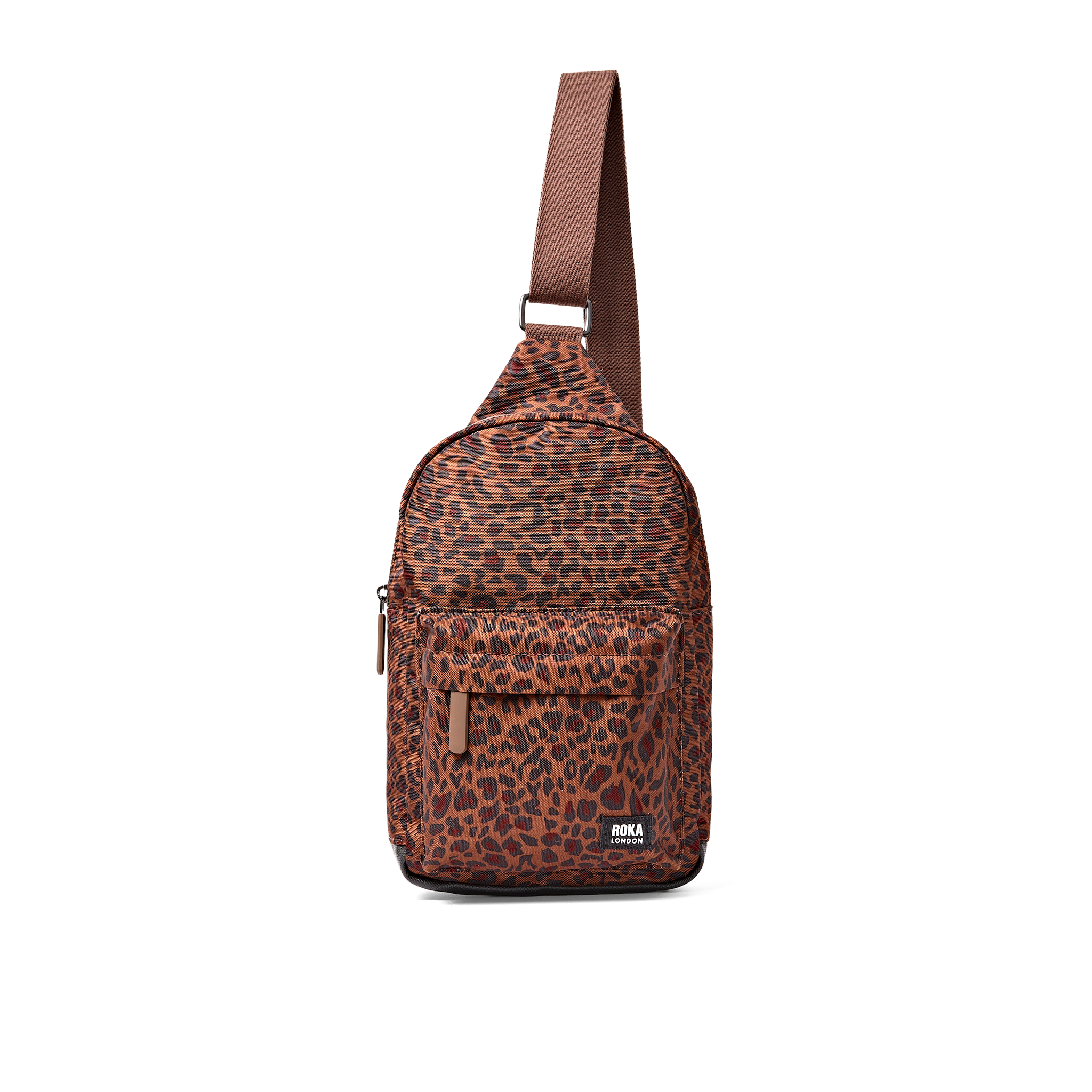 Roka London Willesden Large skulderveske Mini Leopard vanntett