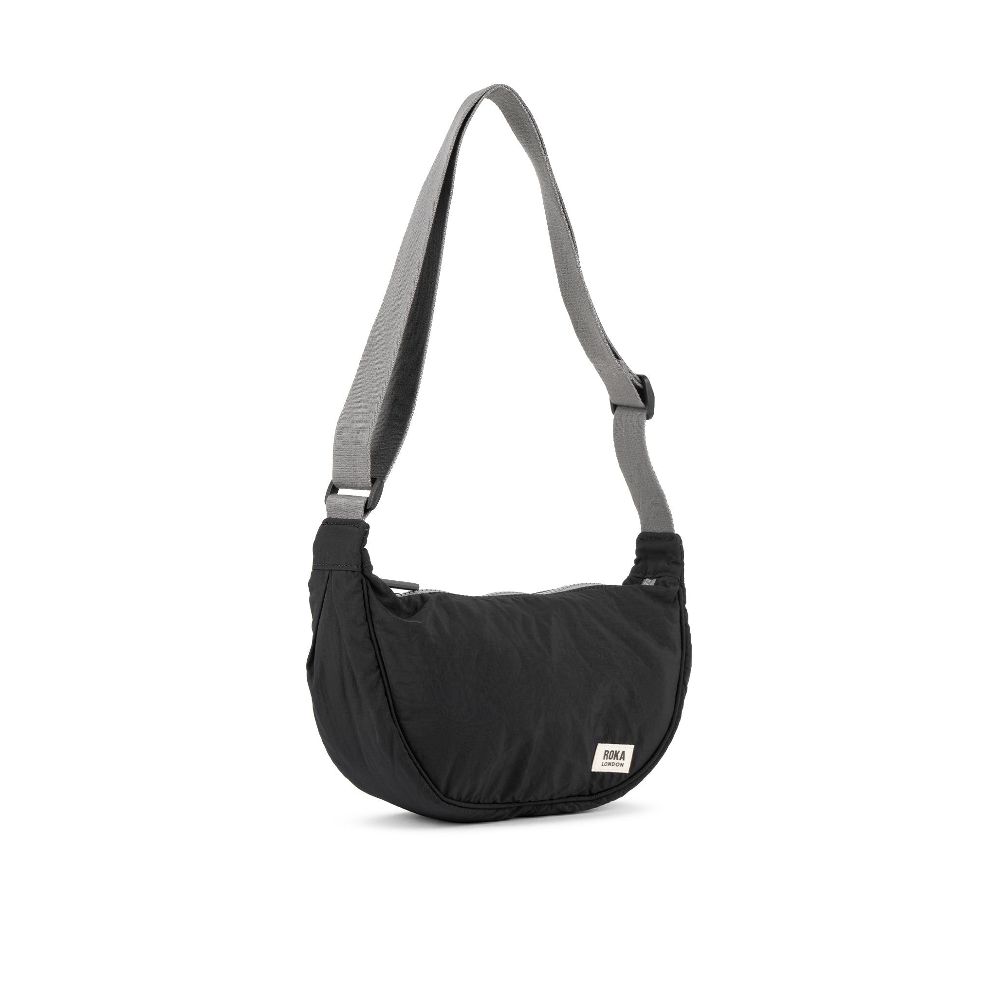 Roka London Farringdon skulderveske Small Black slouchy 4,1L