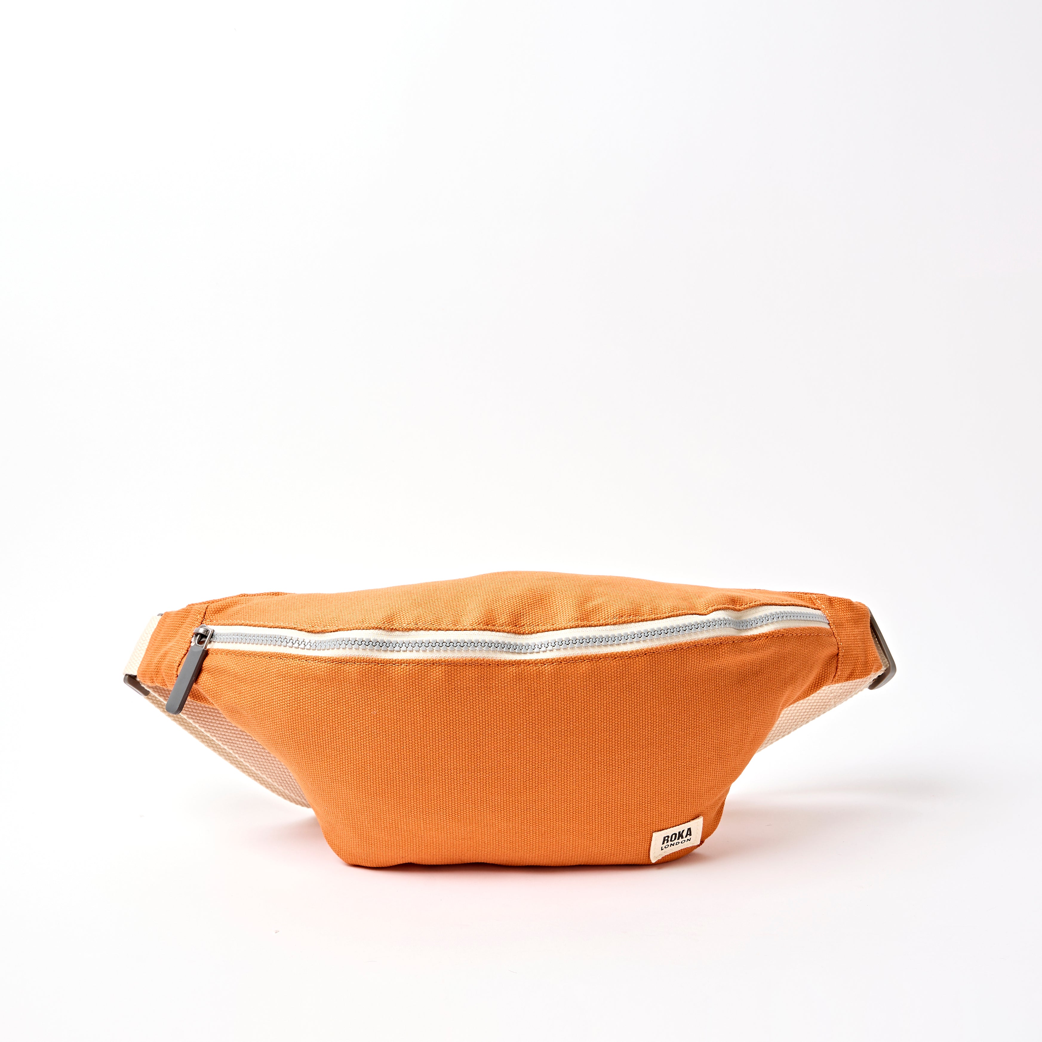 Roka London Mill Hill midjeveske Small Burnt Orange canvas