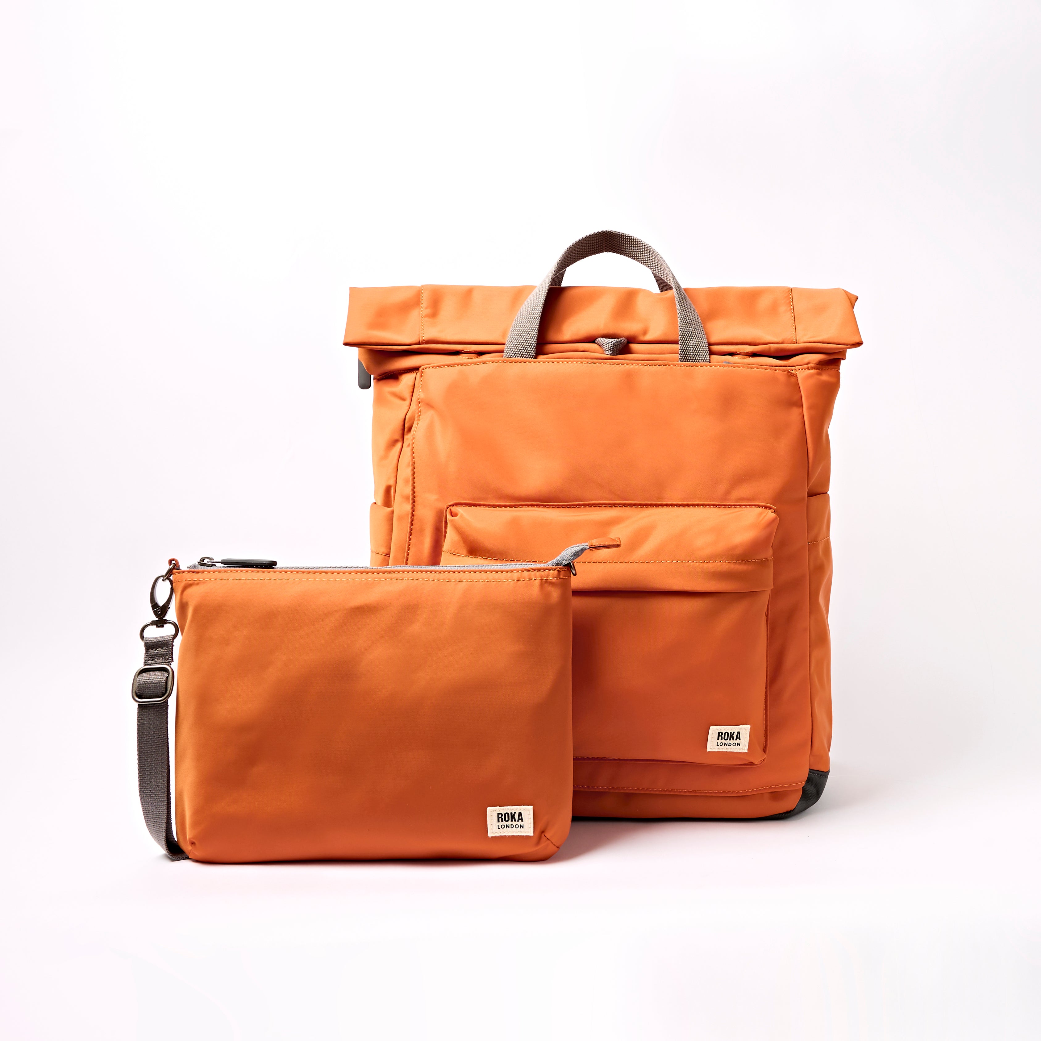 Roka London Primrose stellebag burnt orange large 4-i-1