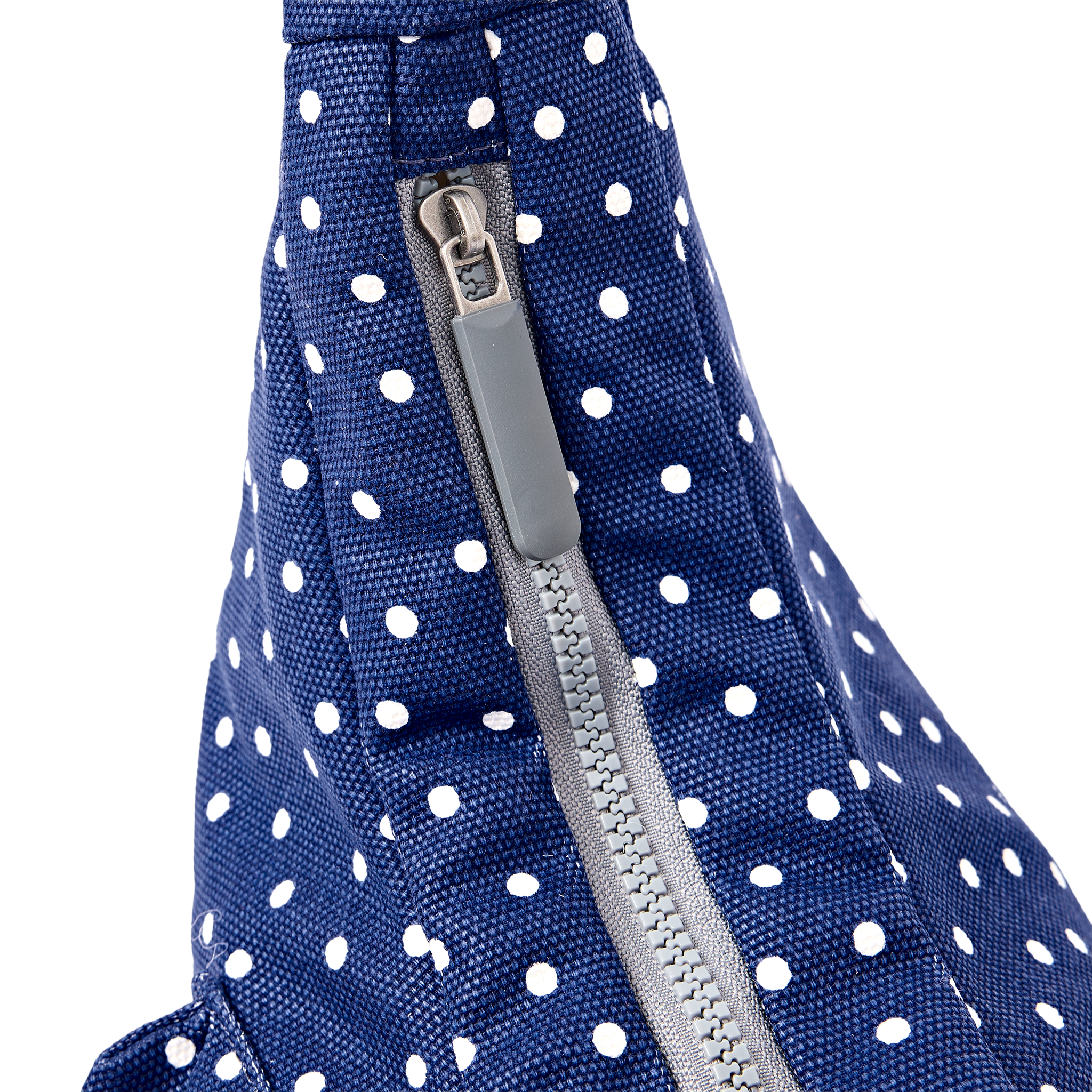Roka London Belsize Medium skulderveske navy polka bomull