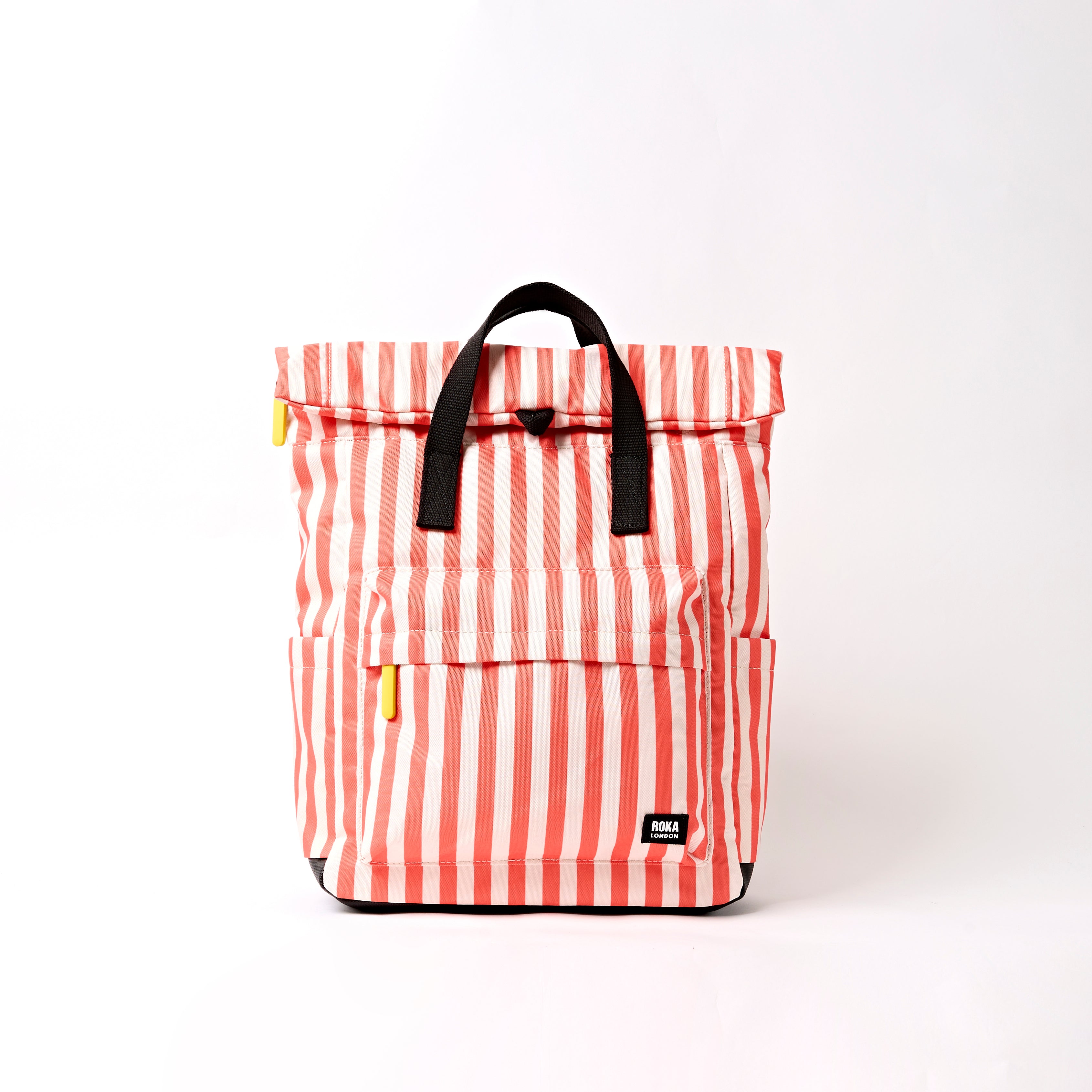 Roka London Canfield Medium ryggsekk Coral Stripe 16 liter