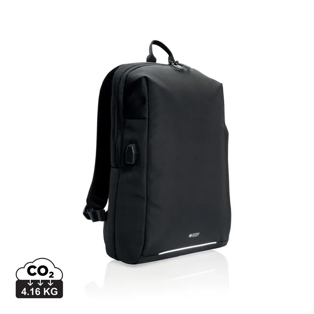 Swiss Peak AWARE RFID laptopryggsekk 15,6" svart