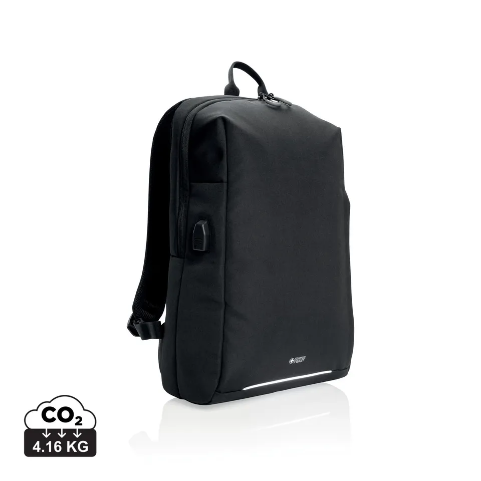 Swiss Peak AWARE RFID laptopryggsekk 15,6" svart