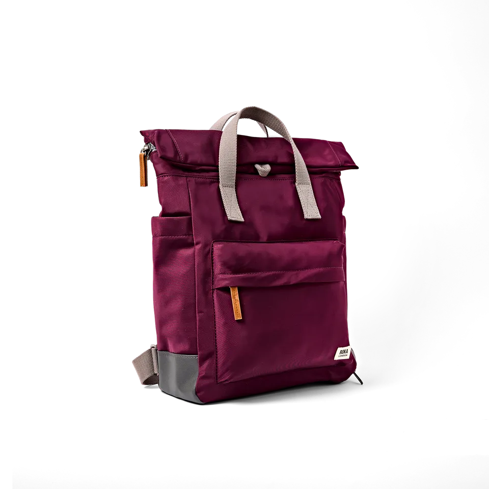 Roka London Bayswater ryggsekk royal burgundy medium paraply 14,6 l