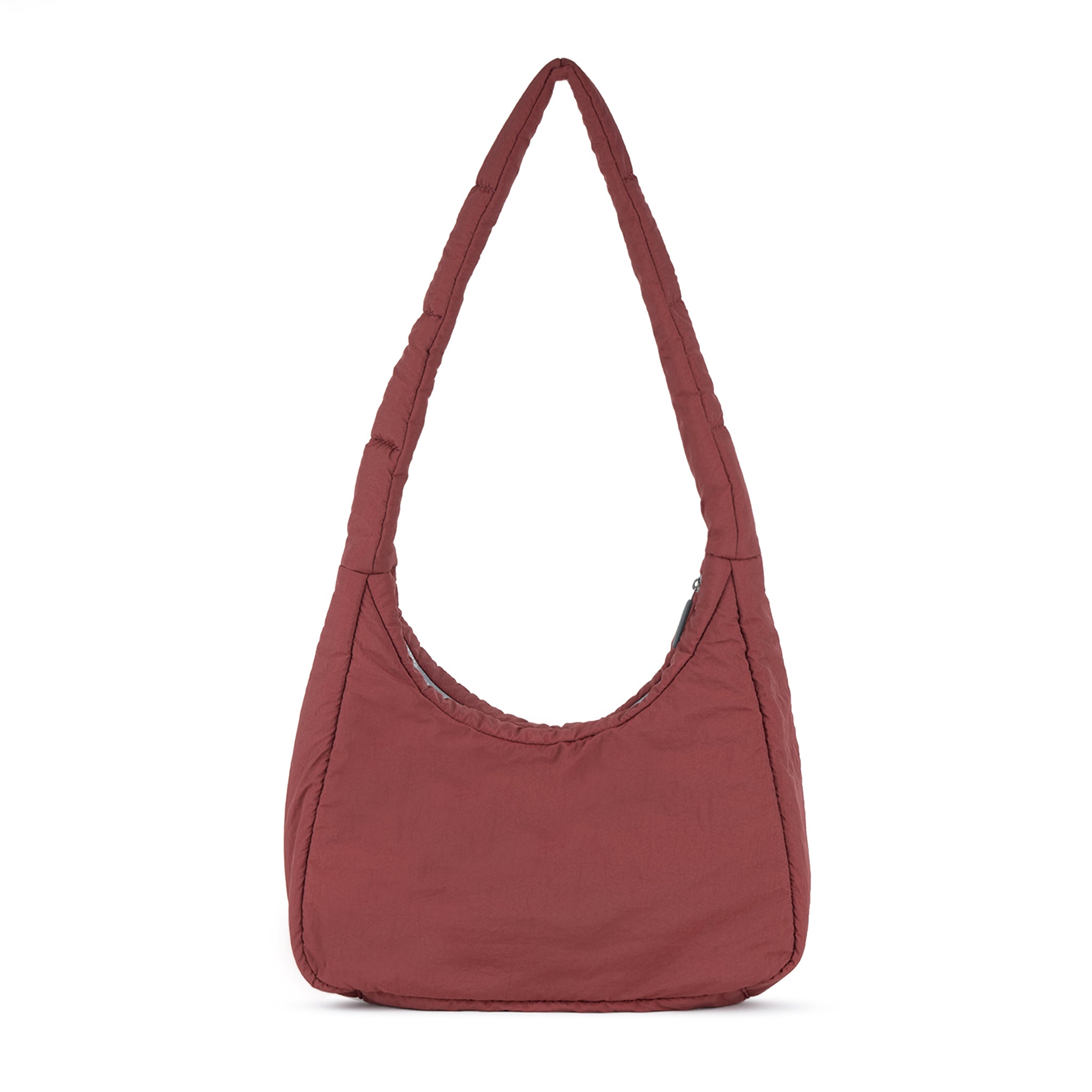 Roka London Belsize crossbody bordeaux puffy 14 liter