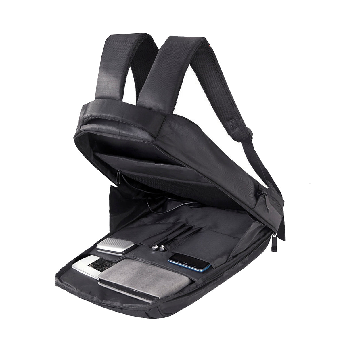 Shugon Kiel Urban laptop-ryggsekk svart/rød 15,6"