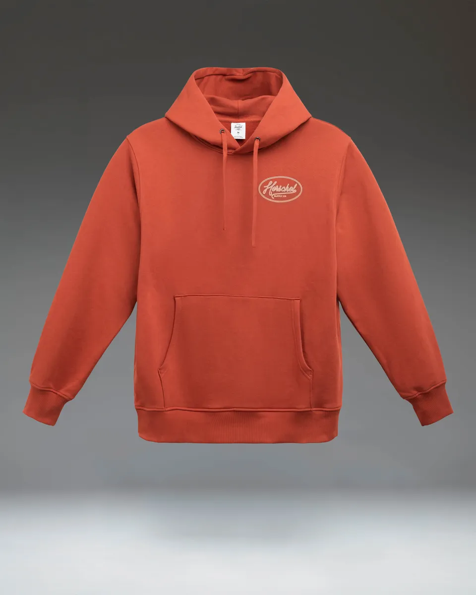 Herschel Yachting Hoodie hettegenser burnt brick M