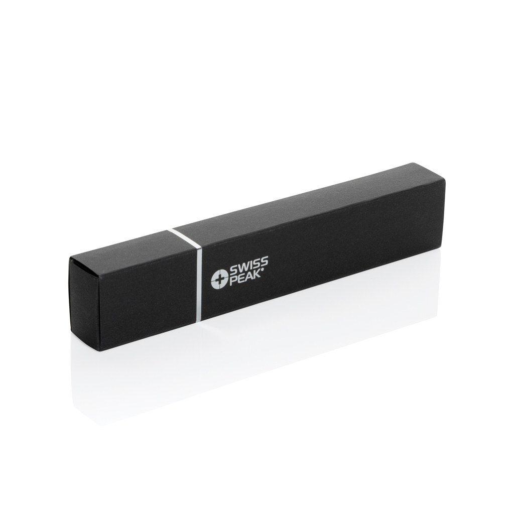 Swiss Peak Storm penn svart dobbel spiss aluminium