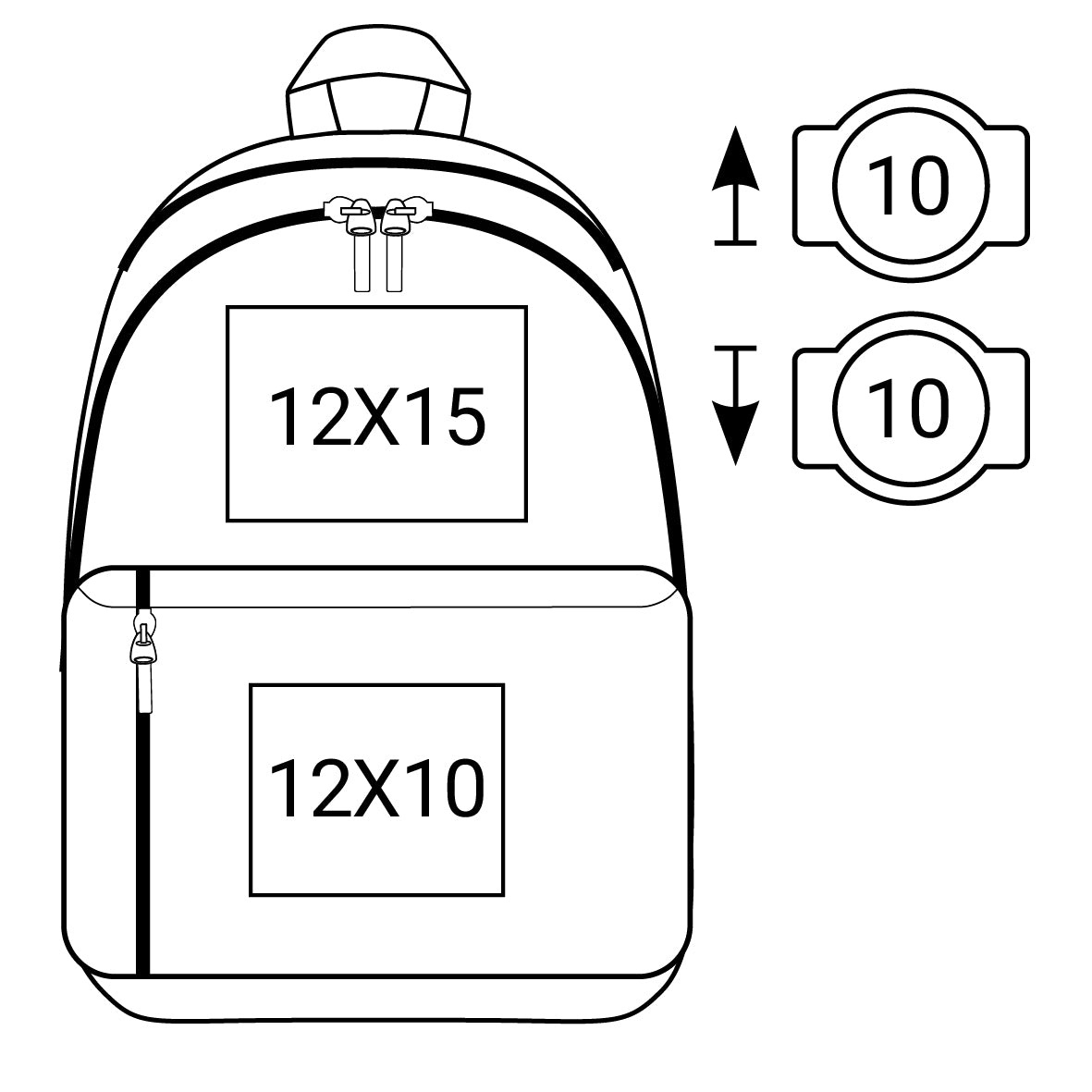 Shugon Plymouth skolesekk student svart organizer