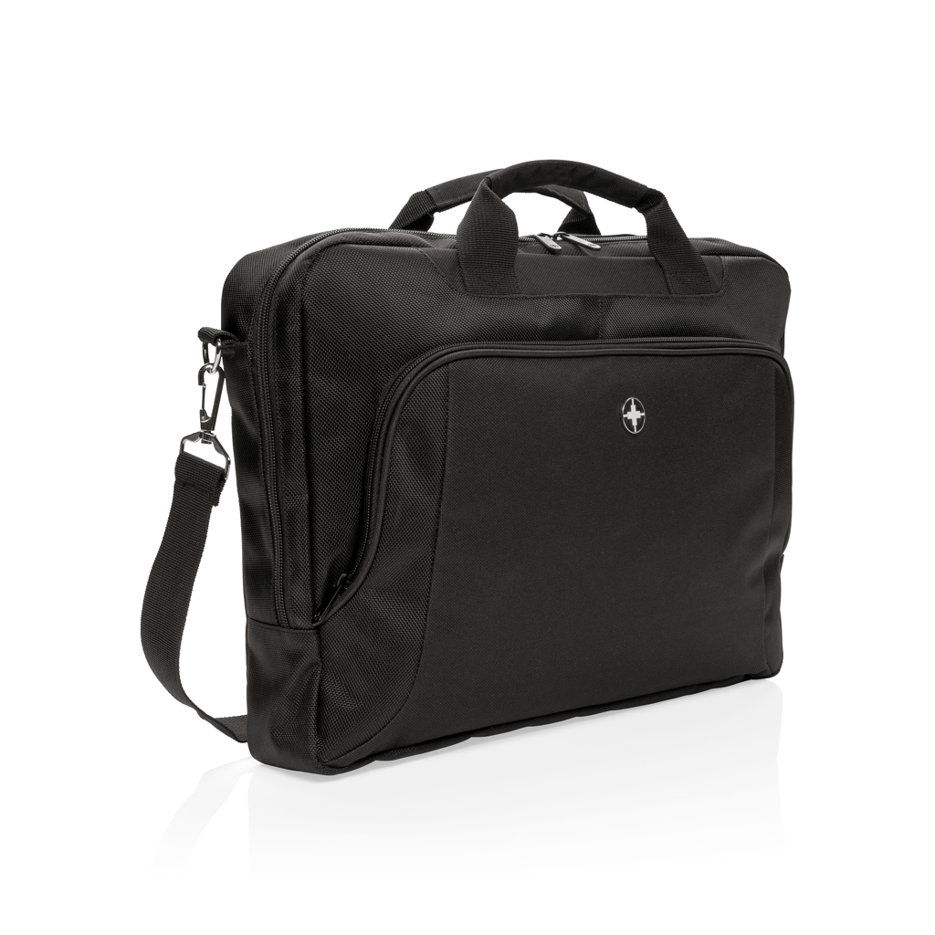 Swiss Peak Deluxe 15,6" laptopveske svart polyester