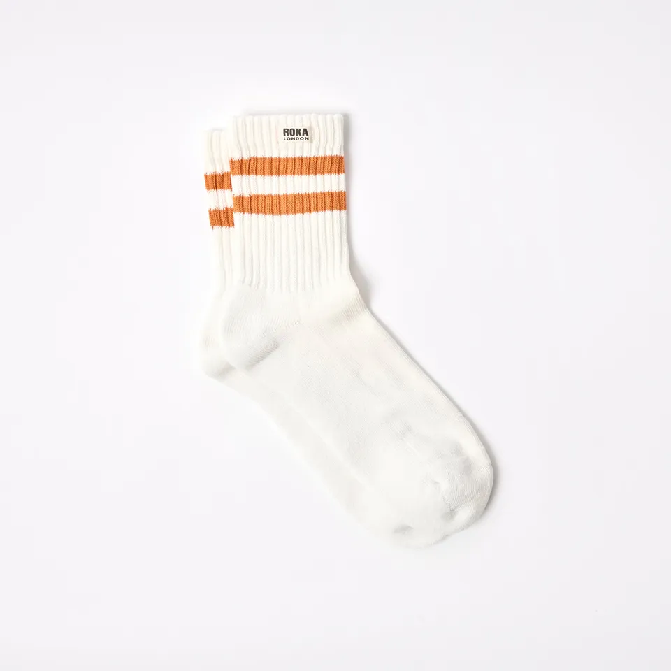 Roka London Windsor herresokker Burnt Orange 40-48 bomull