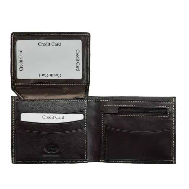 Shugon Leather Wallet lommebok herre mørkebrun