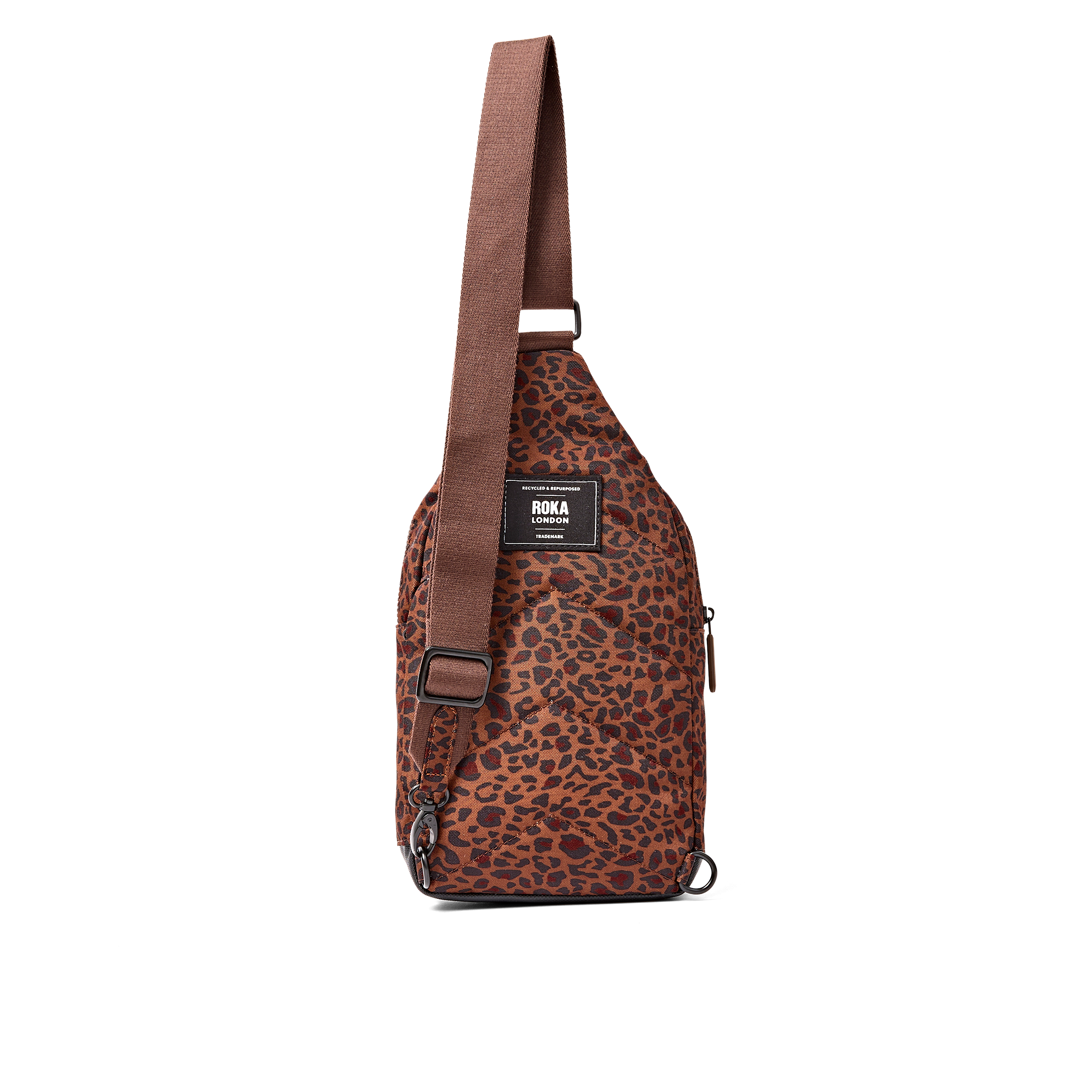 Roka London Willesden Large skulderveske Mini Leopard vanntett