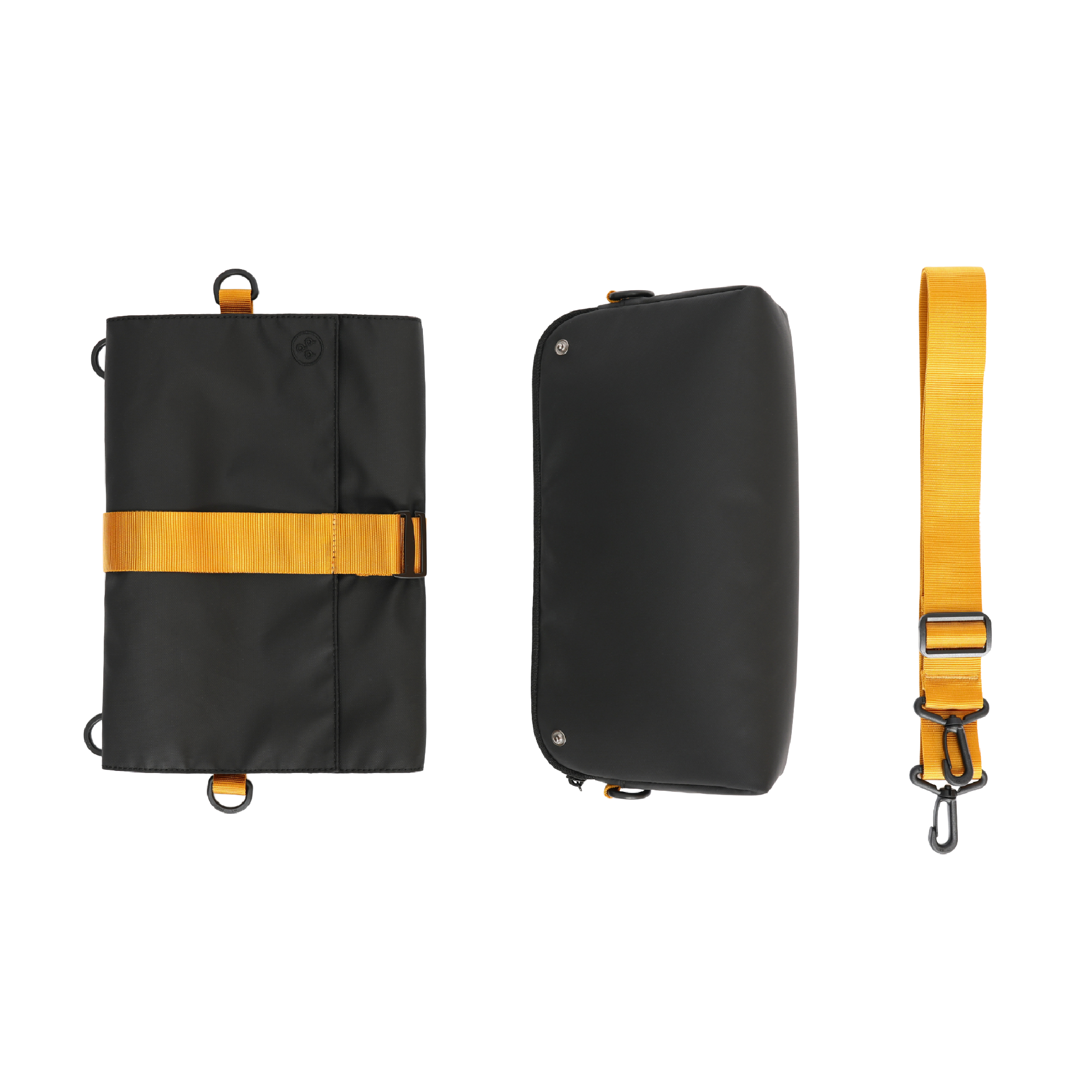 KIWEE Triangle Sling crossbody-veske svart 3 liter