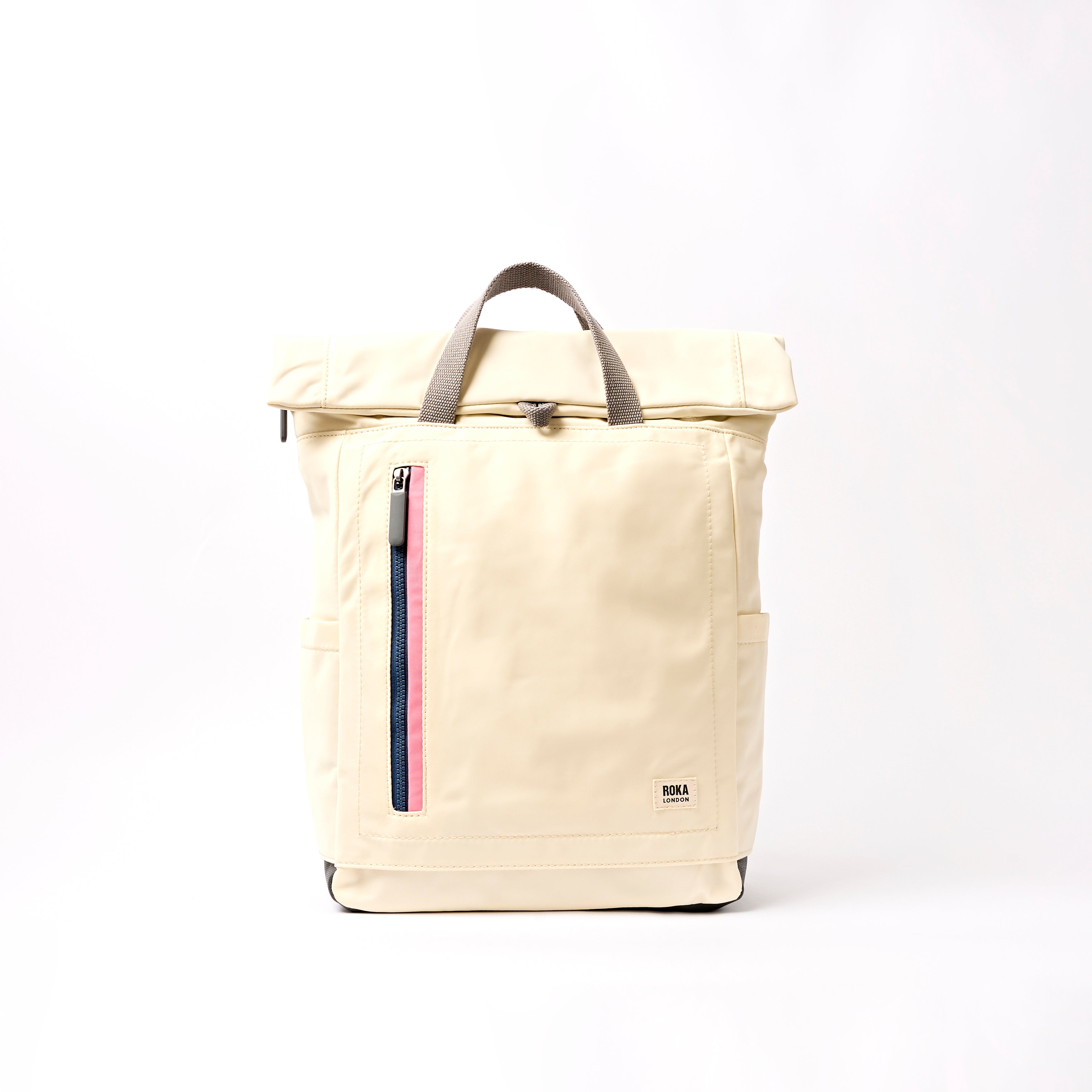 Roka London Camden J ryggsekk wax stripe medium 14,5 l