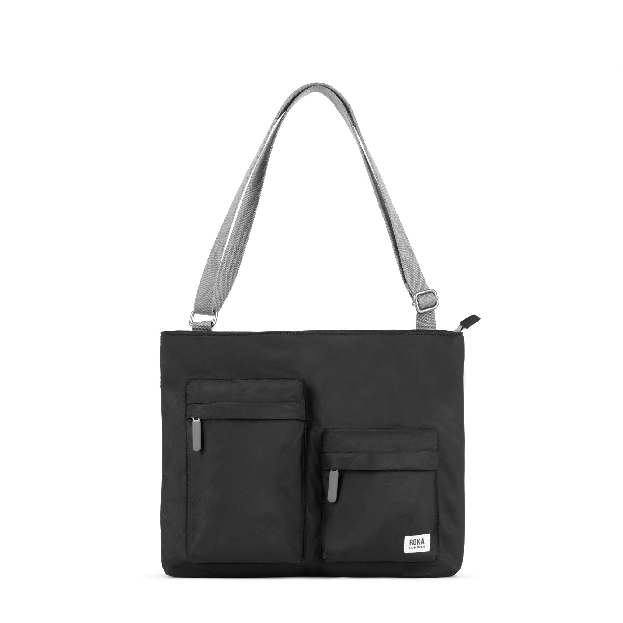 Roka London Moorgate messenger Medium Black PC-veske